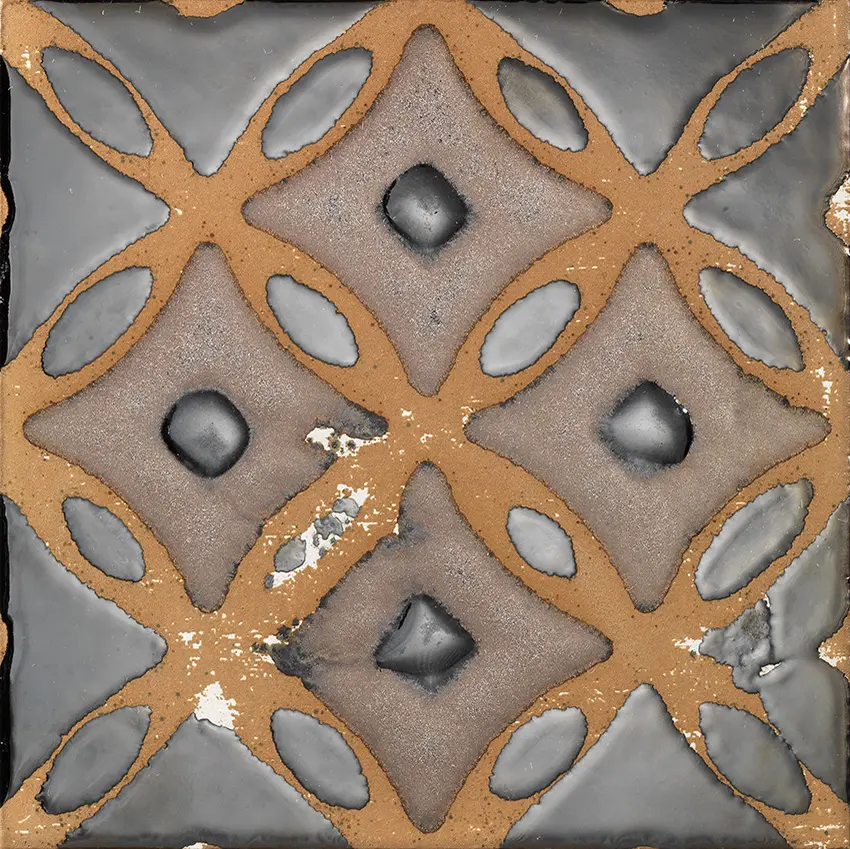 Devon&Devon - Flora Tiles | Clover Brown Garden