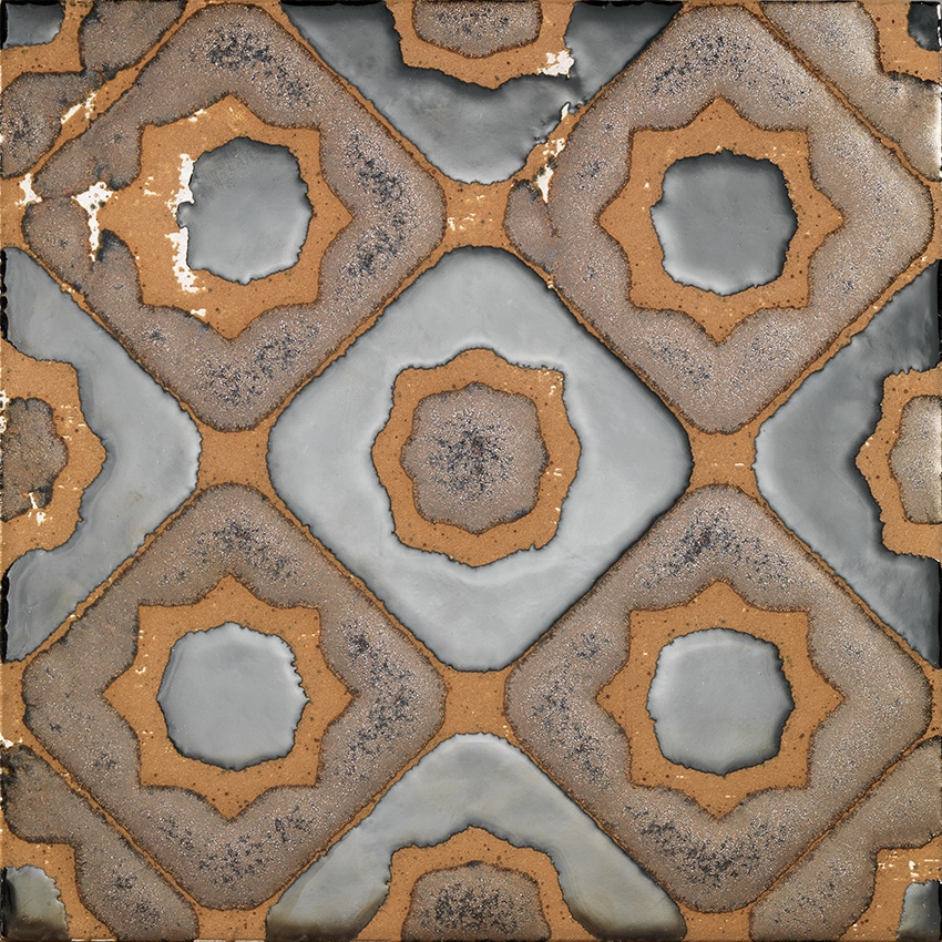 Flora Tiles | Freesia Brown Garden