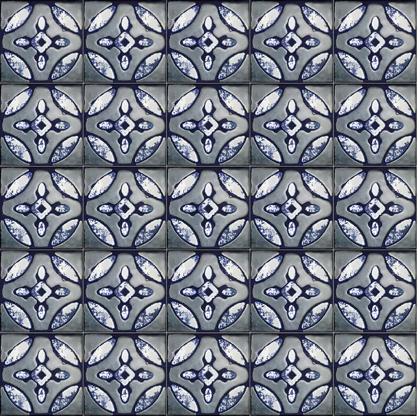 Devon&Devon - Flora Tiles | Primrose  Blue Spring