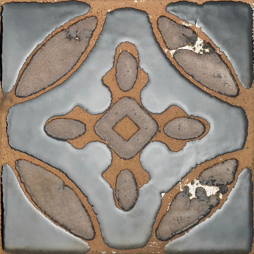 Devon&Devon - Flora Tiles | Primrose Brown Garden