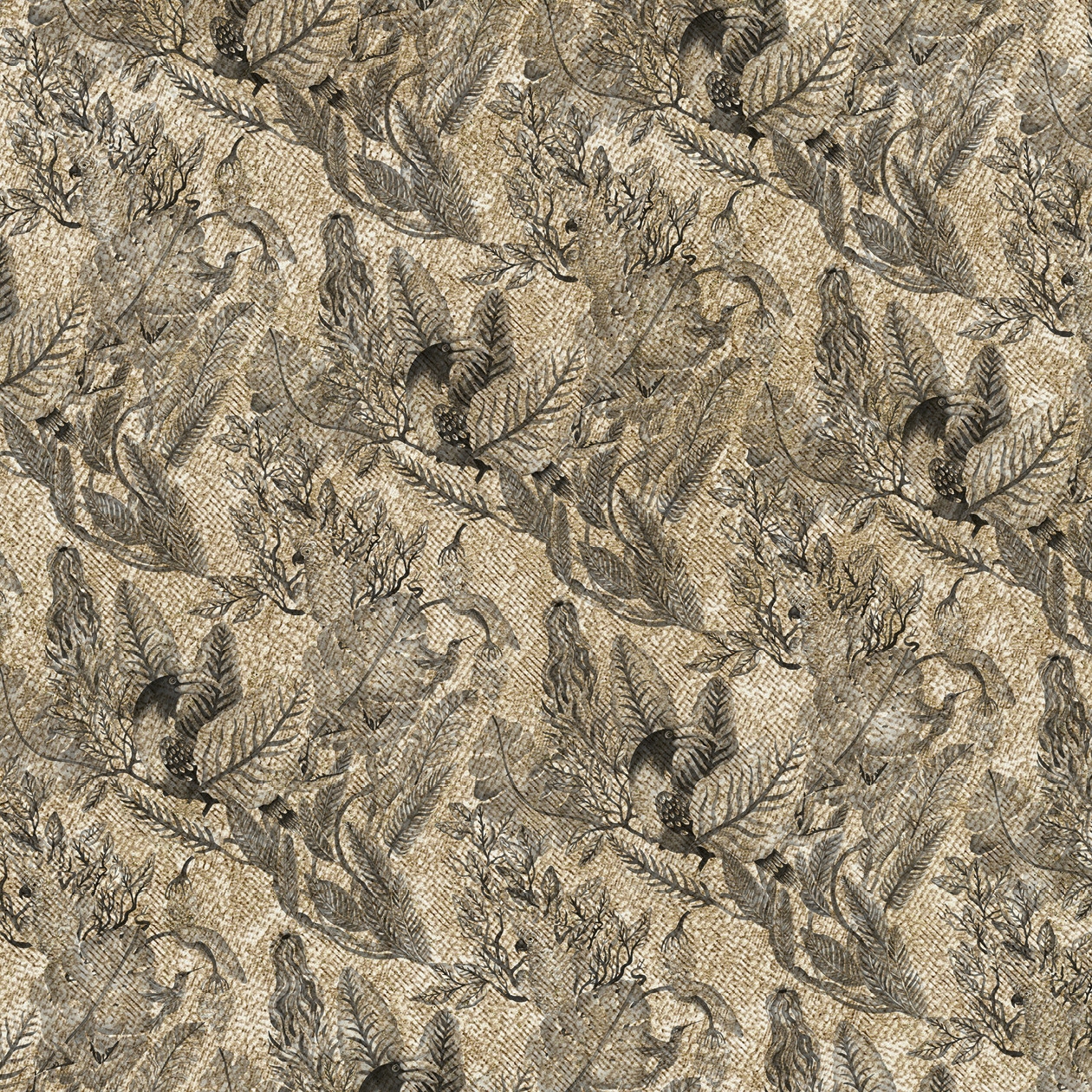 Mostrar el producto Wallpaper Gold | Rainforest 1 Antique Gold del fabricante Devon&Devon