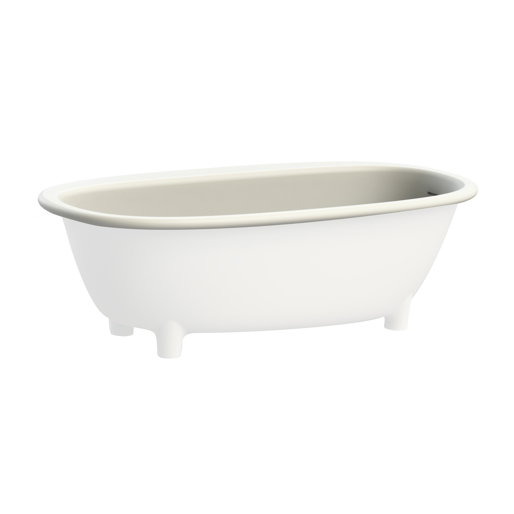 Vertoon produk Semi-inset bathtub in White Tec Plus van vervaardiger Devon&Devon