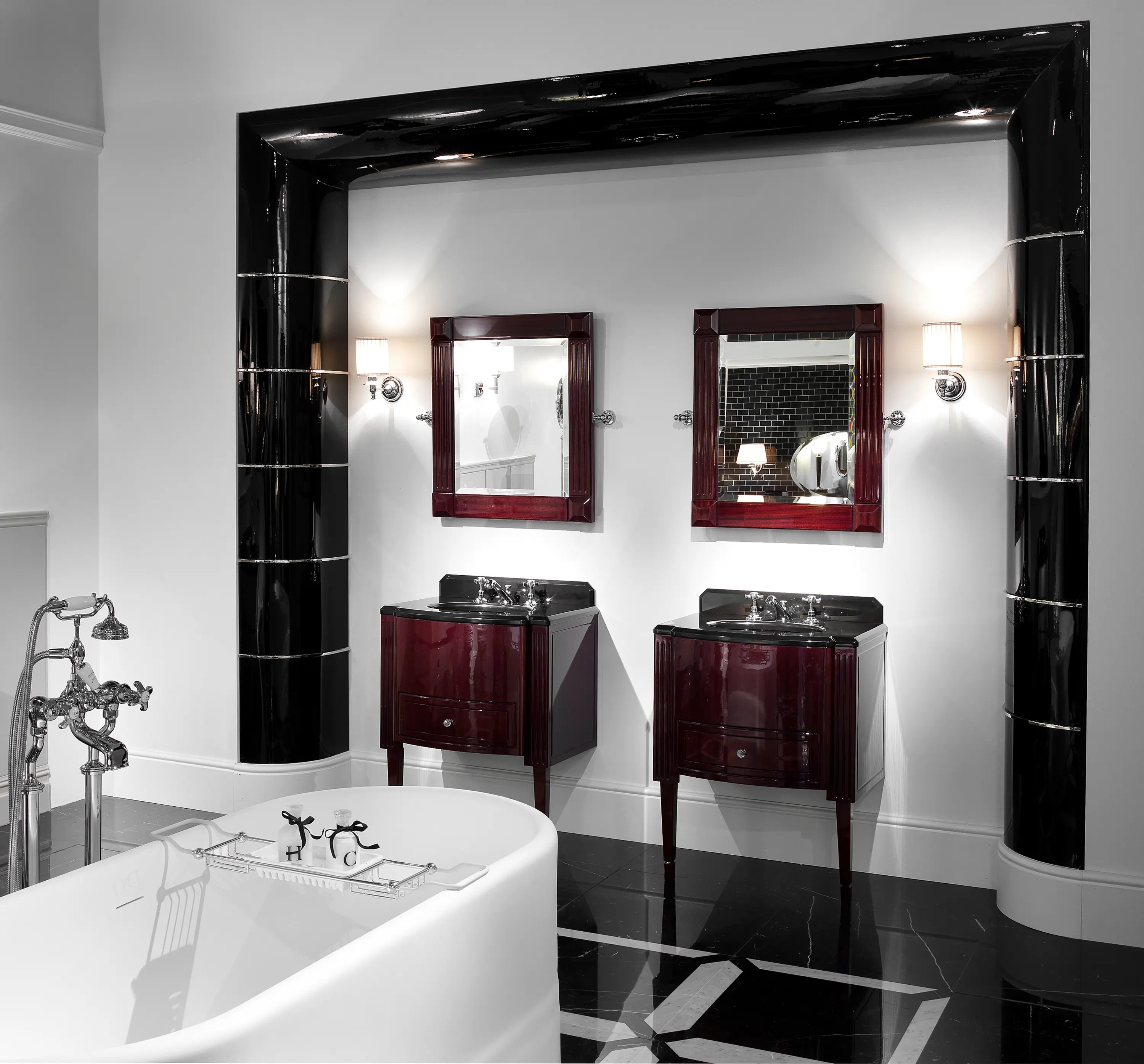 Devon&Devon - Domino Mahogany Vanity Unit