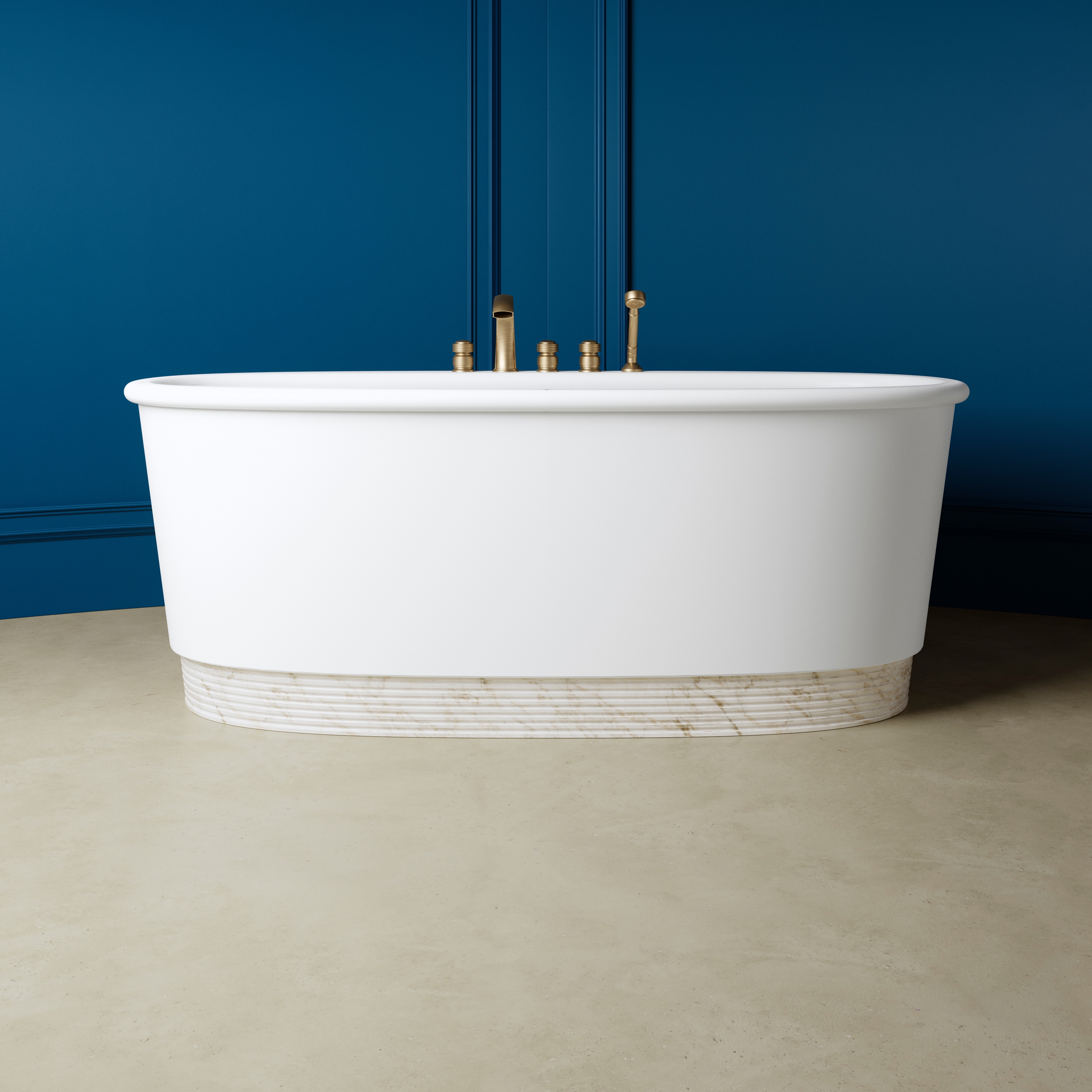 Vertoon produk Holiday Bathtub in White Tec Plus van vervaardiger Devon&Devon