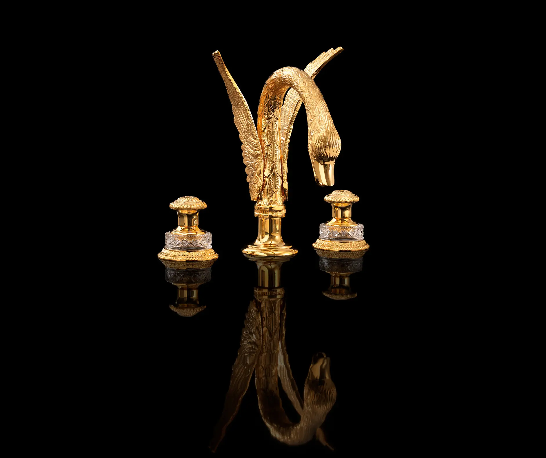 Devon&Devon - Swan 3 hole basin set