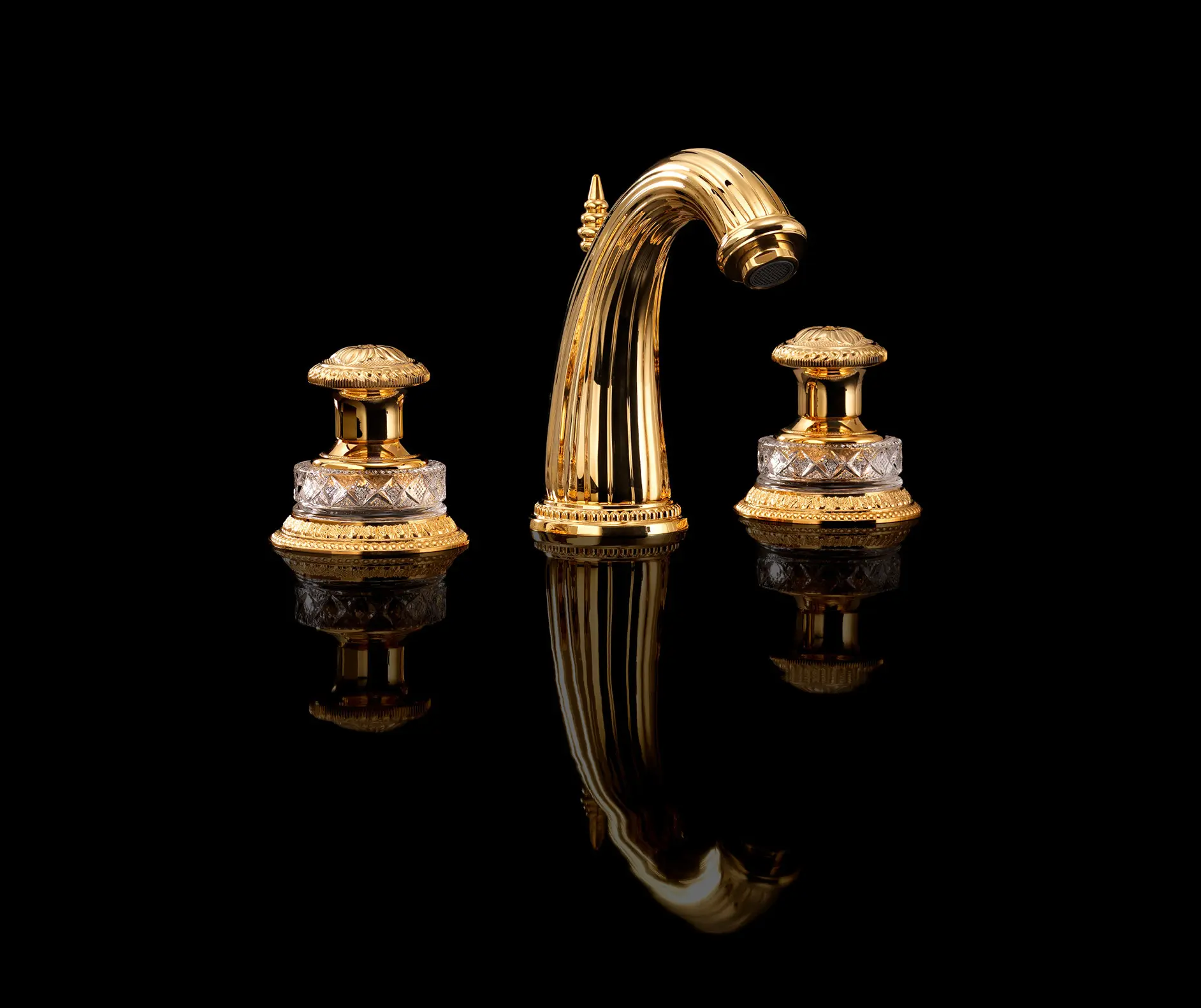 Devon&Devon - Swan 3 hole basin set