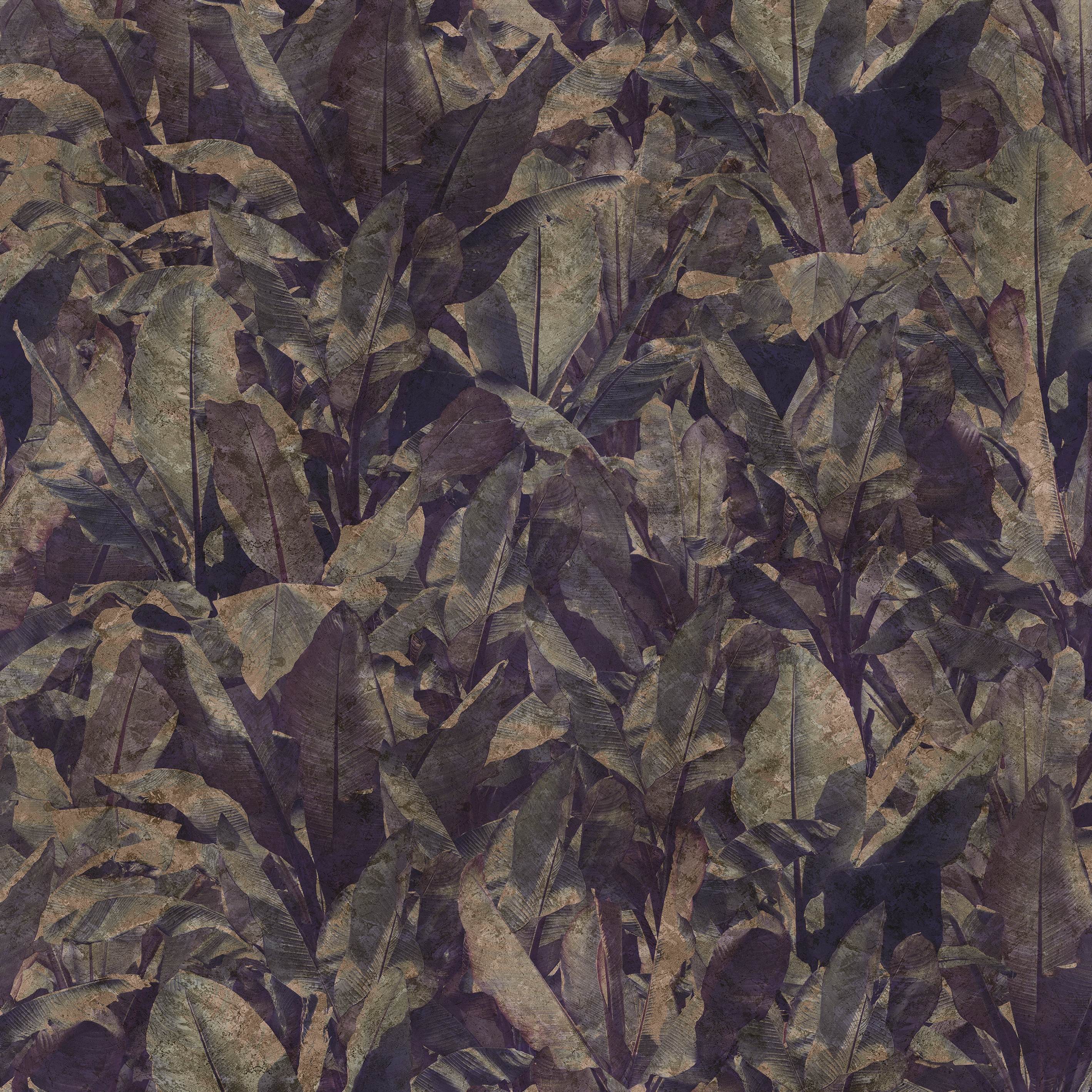 Wallpaper Gold | Costarica Purple Gold Leaf