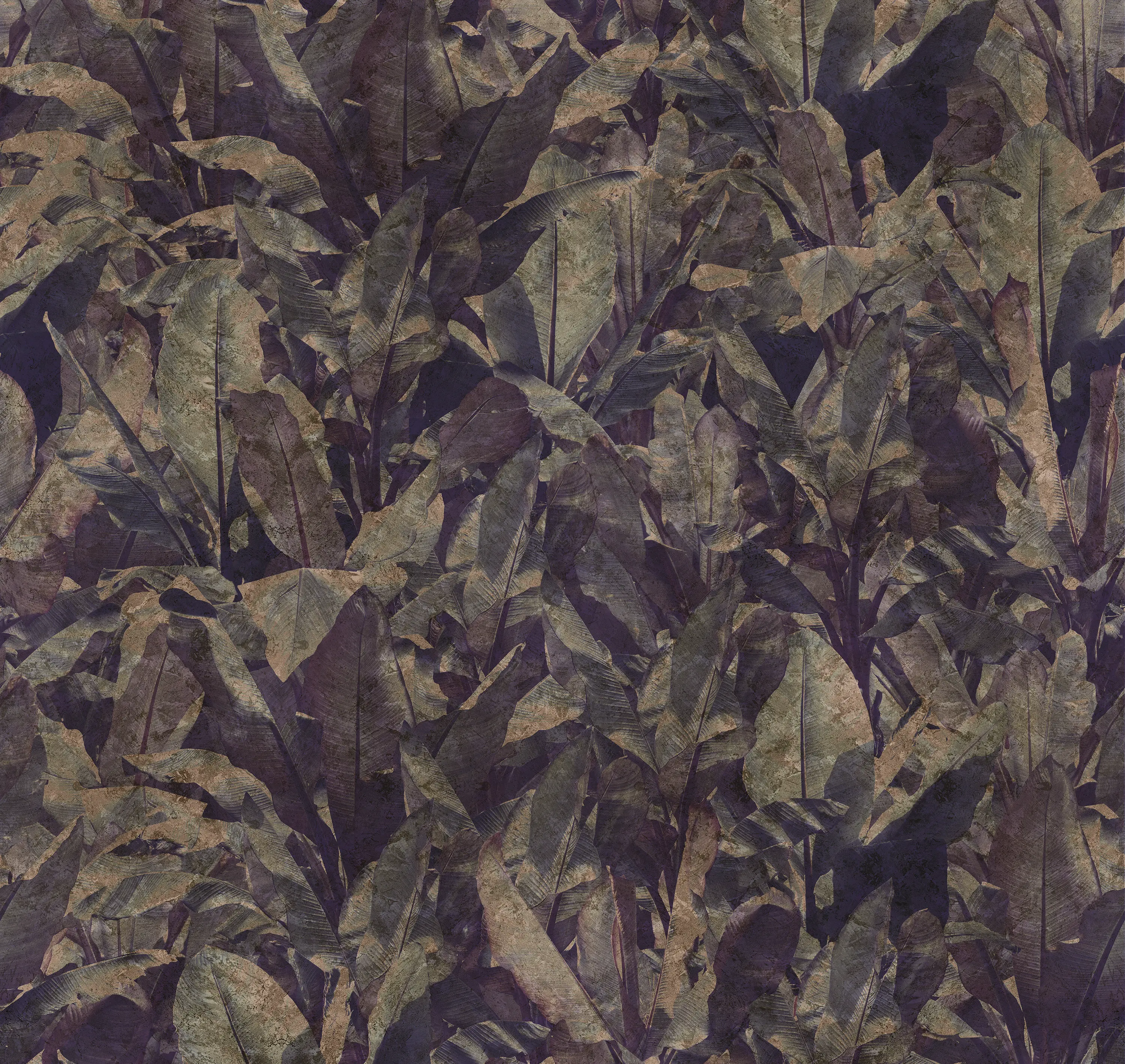 Devon&Devon - Wallpaper Gold | Costarica Purple Gold Leaf