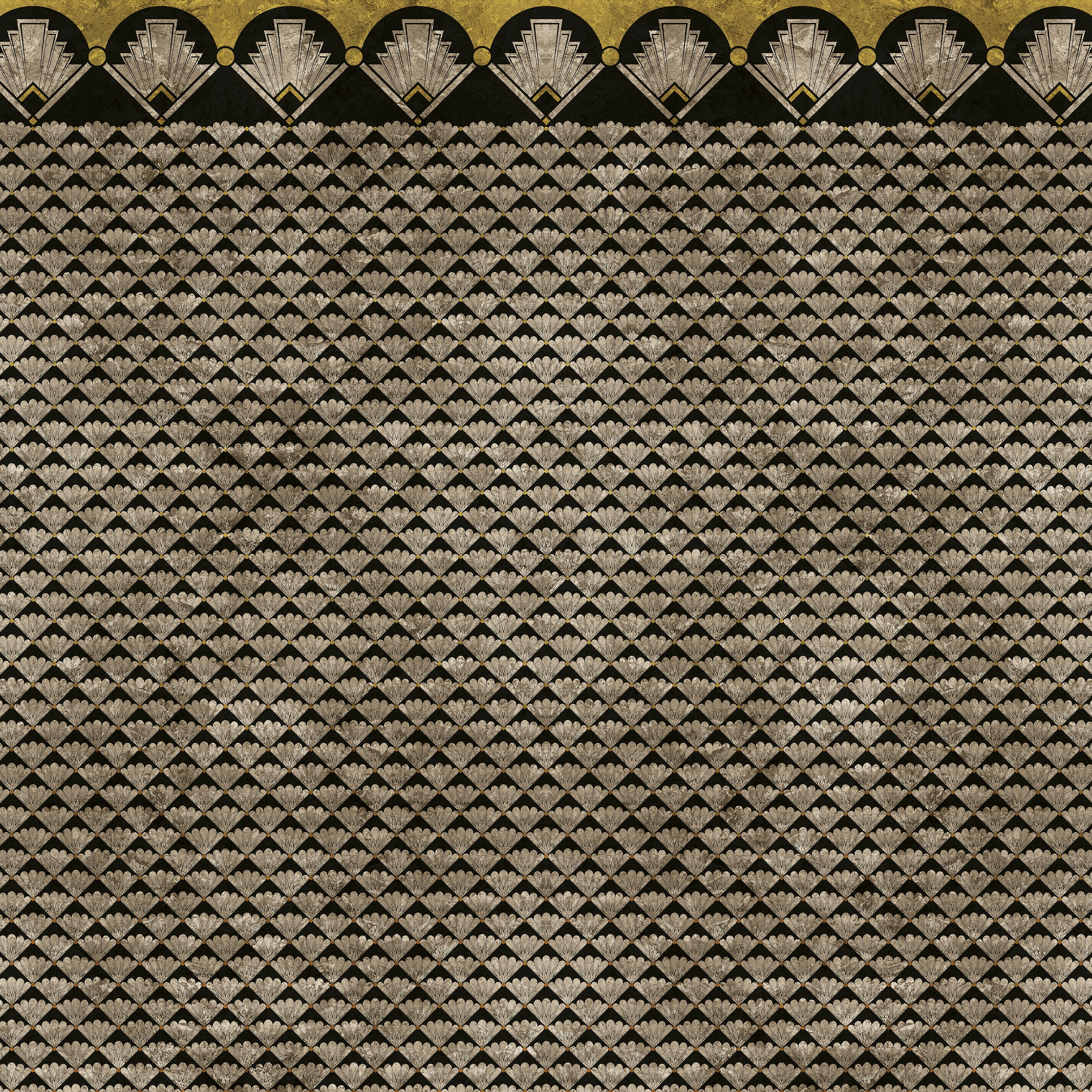 Wallpaper Gold | Empire Black&White Gold Leaf