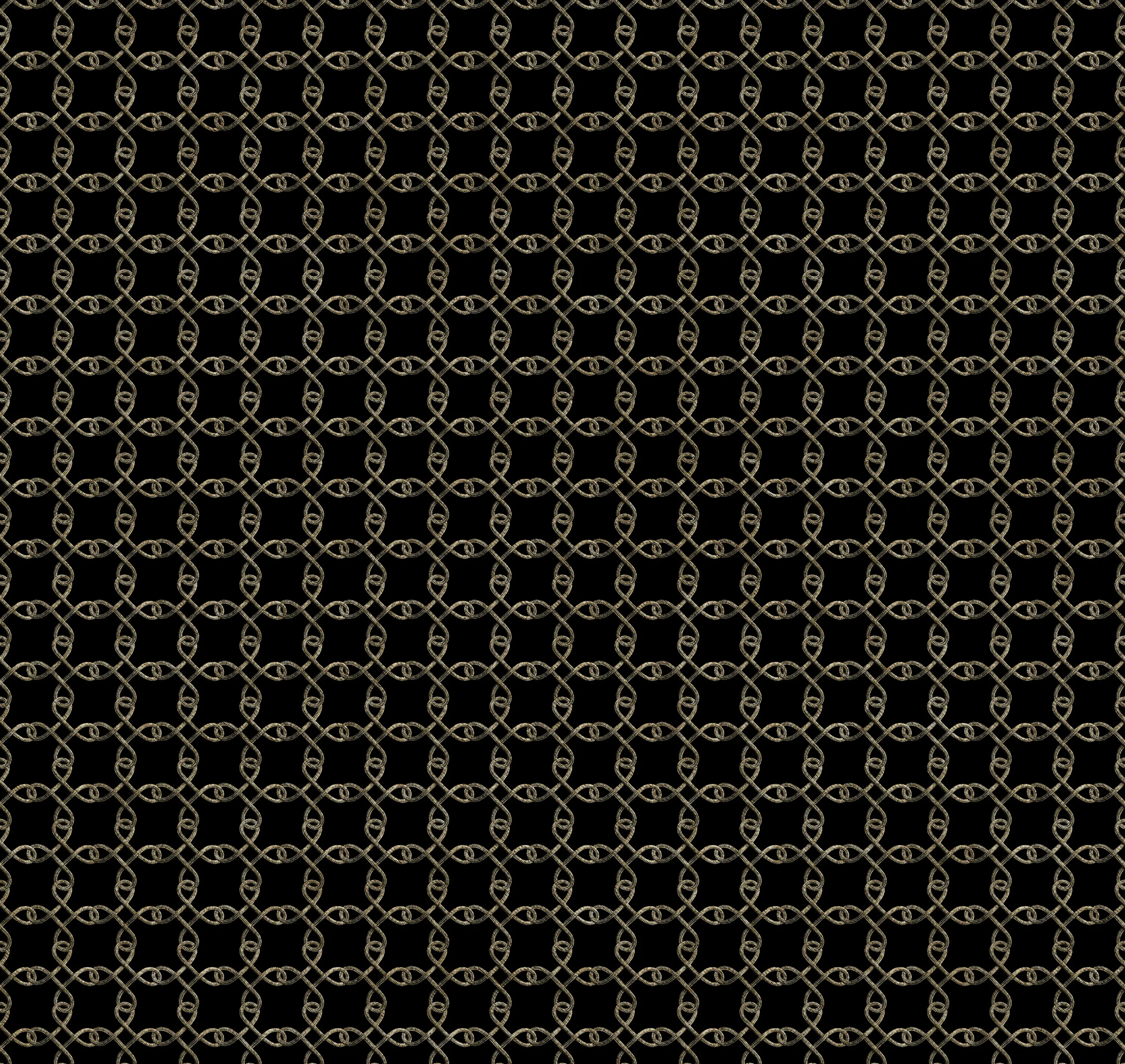 Devon&Devon - Wallpaper Gold | Knot White&Black Antique Gold