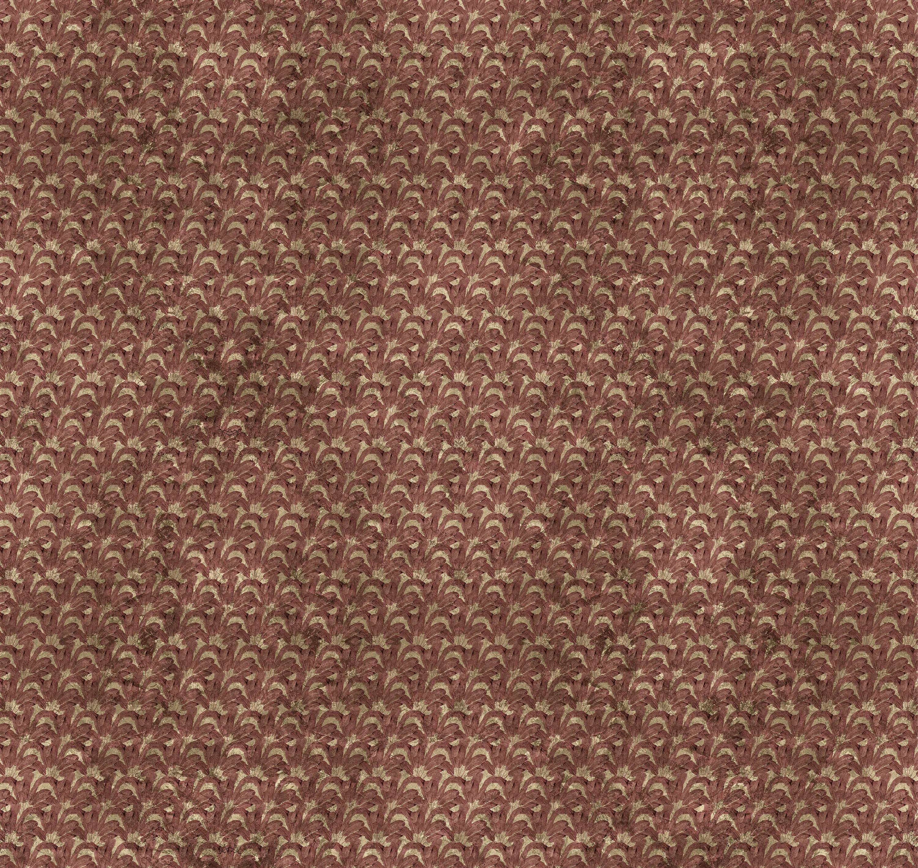 Devon&Devon - Wallpaper Gold | Leaf Red Gold Leaf
