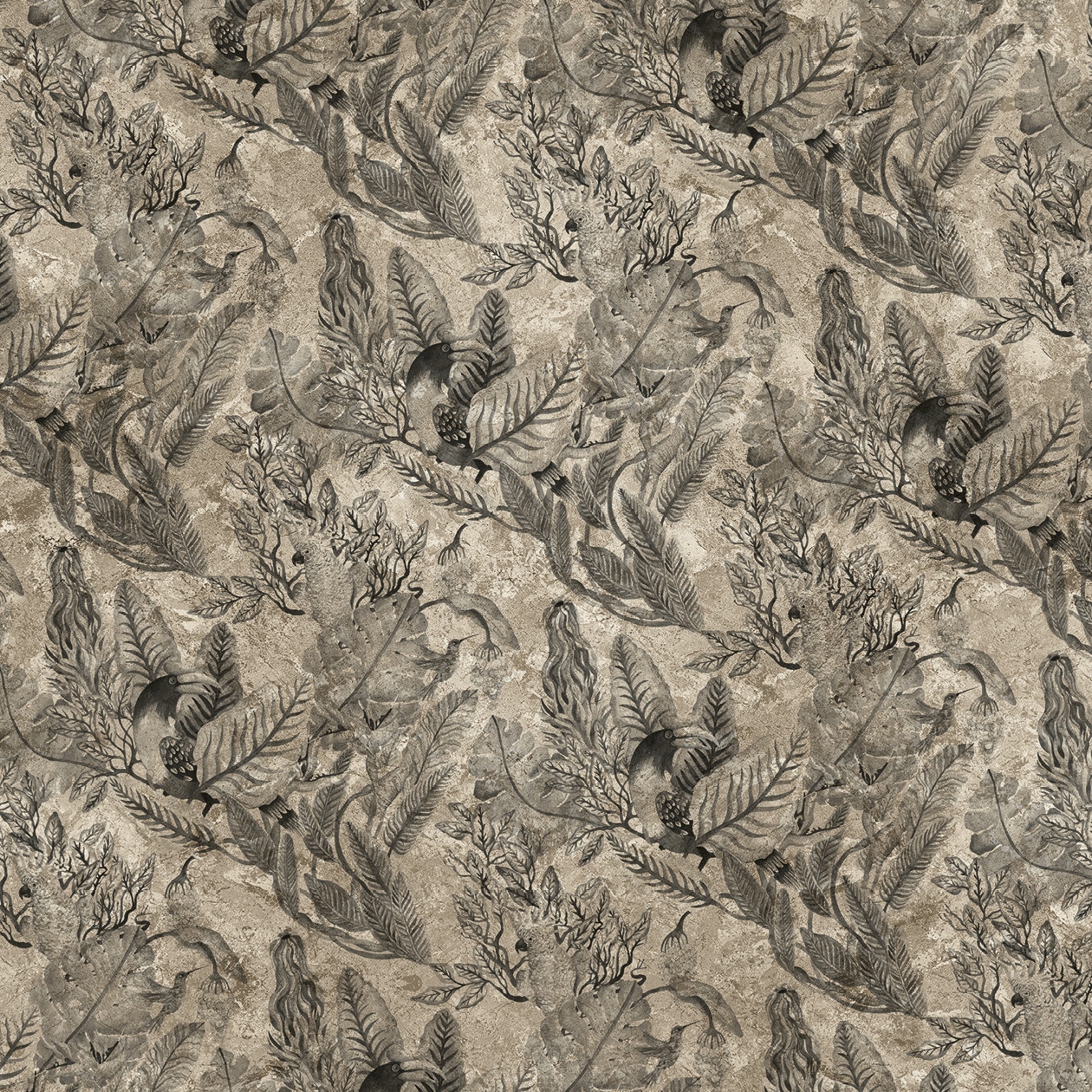 Wallpaper Gold | Rainforest 1 Gold Leaf