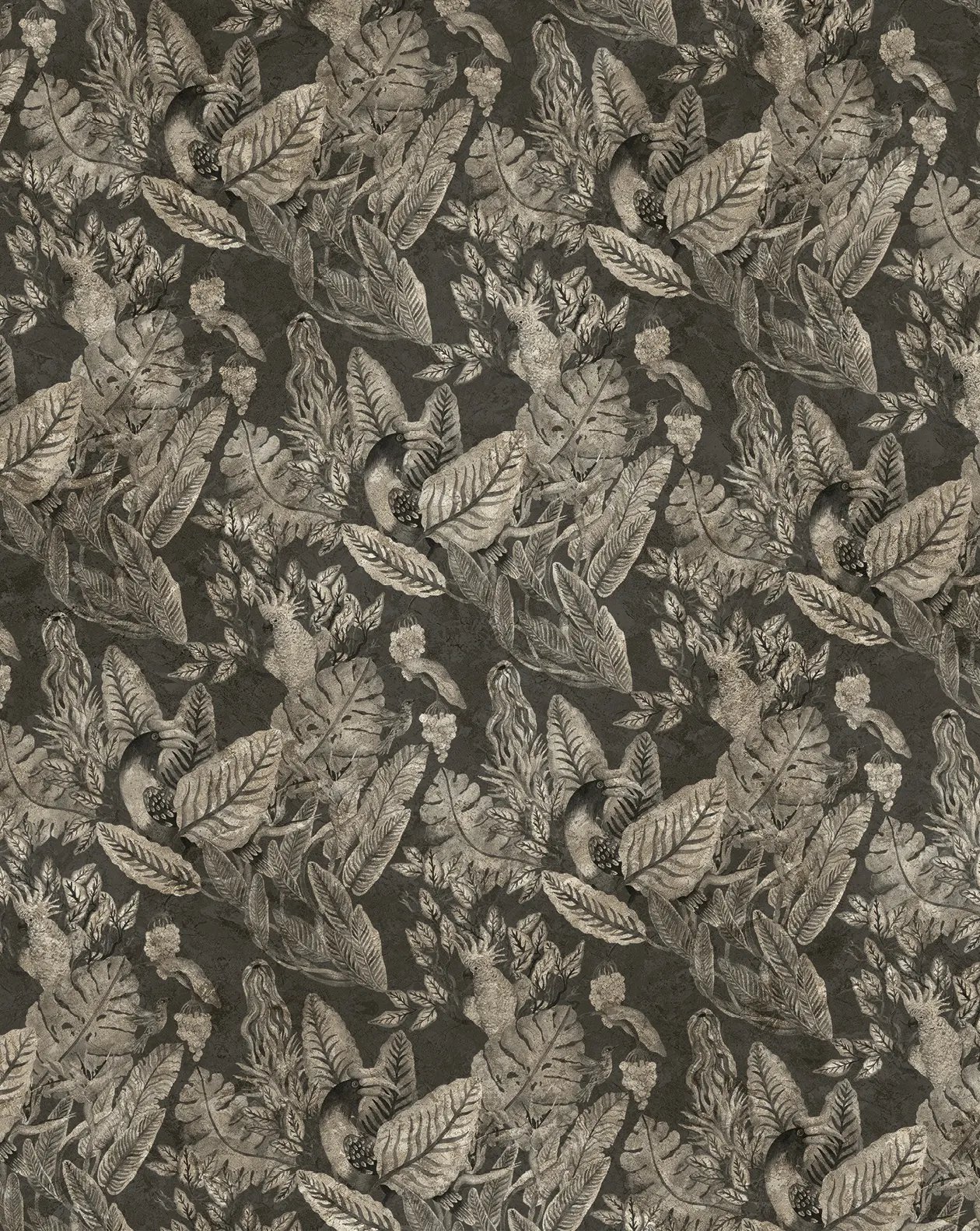 Devon&Devon - Wallpaper Gold | Rainforest 2 Gold Leaf
