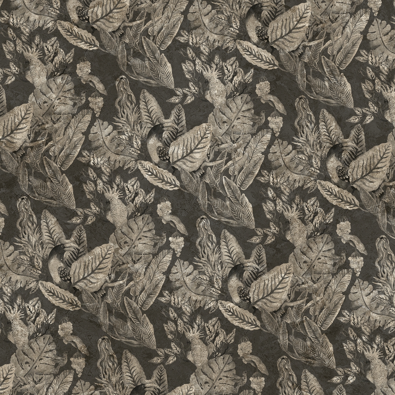 Wallpaper Gold | Rainforest 2 Gold Leaf