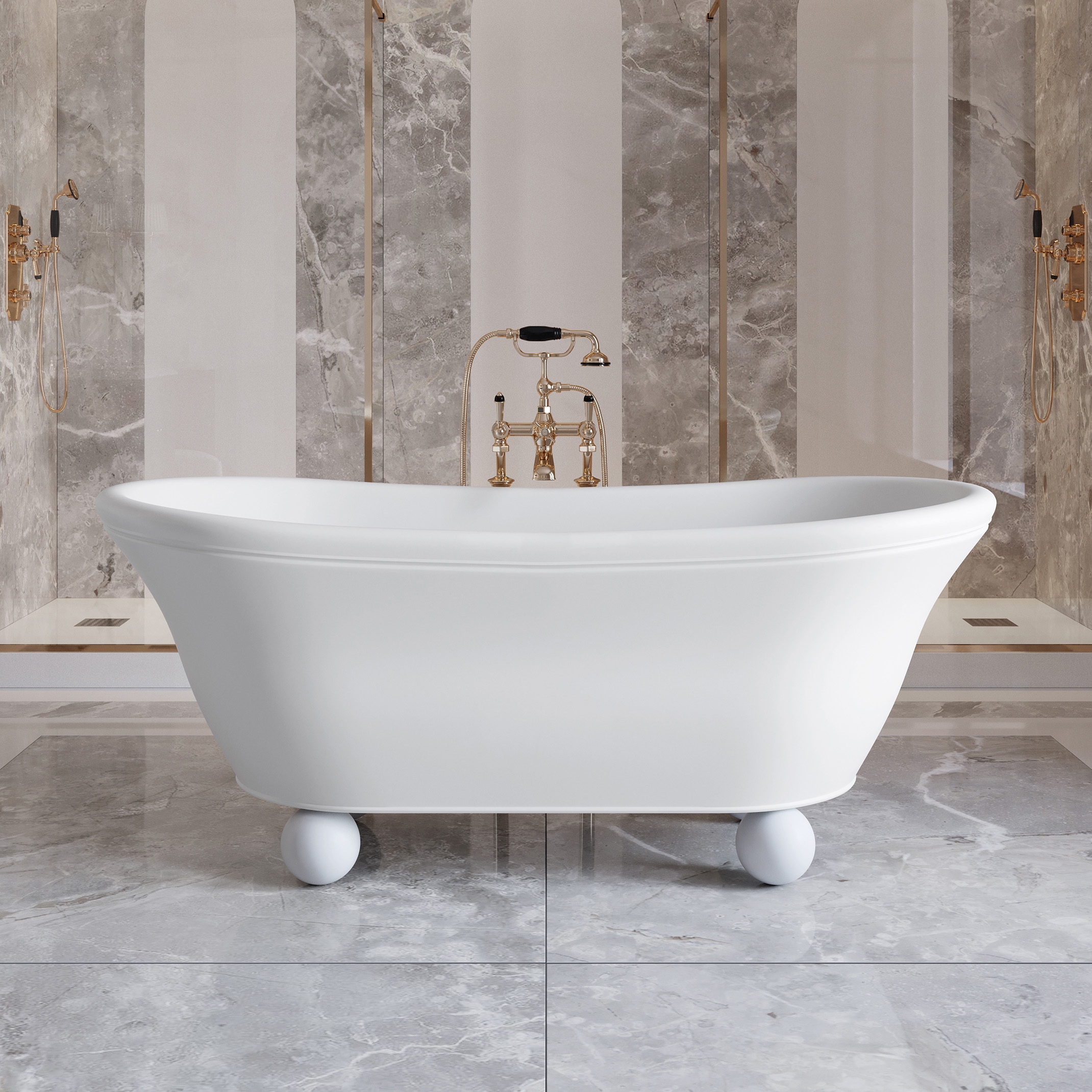 Vasca Aurora Bijoux White