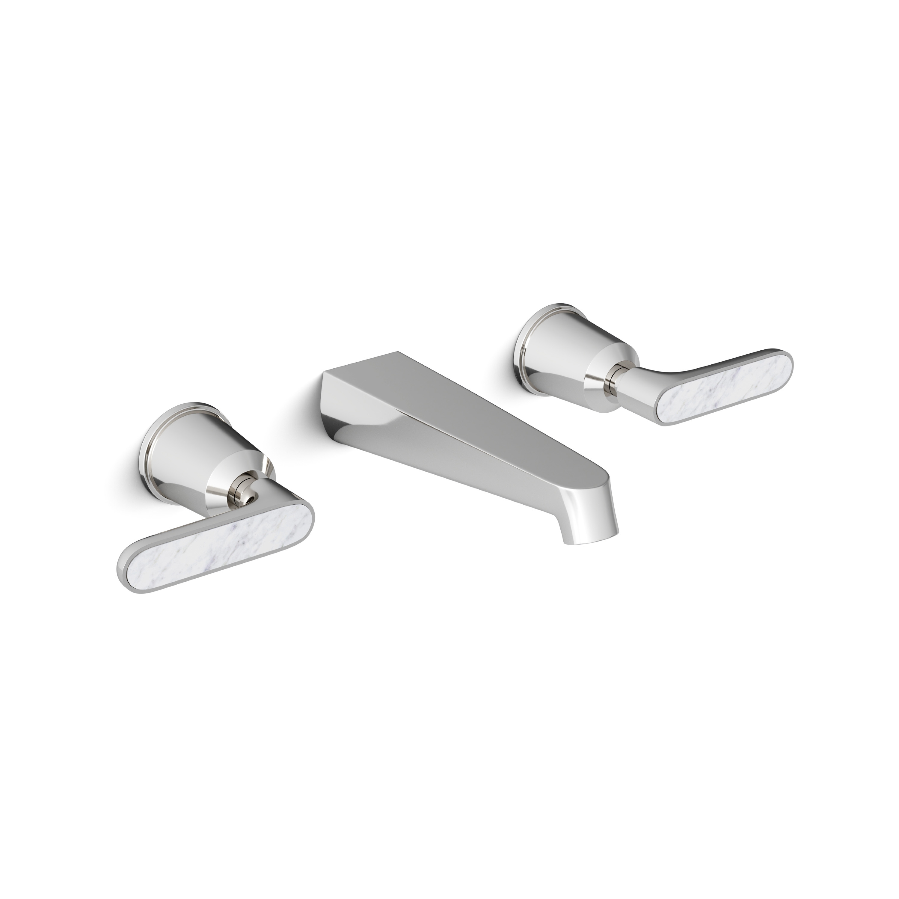 Twenties Basin wall mixer - Bianco Carrara