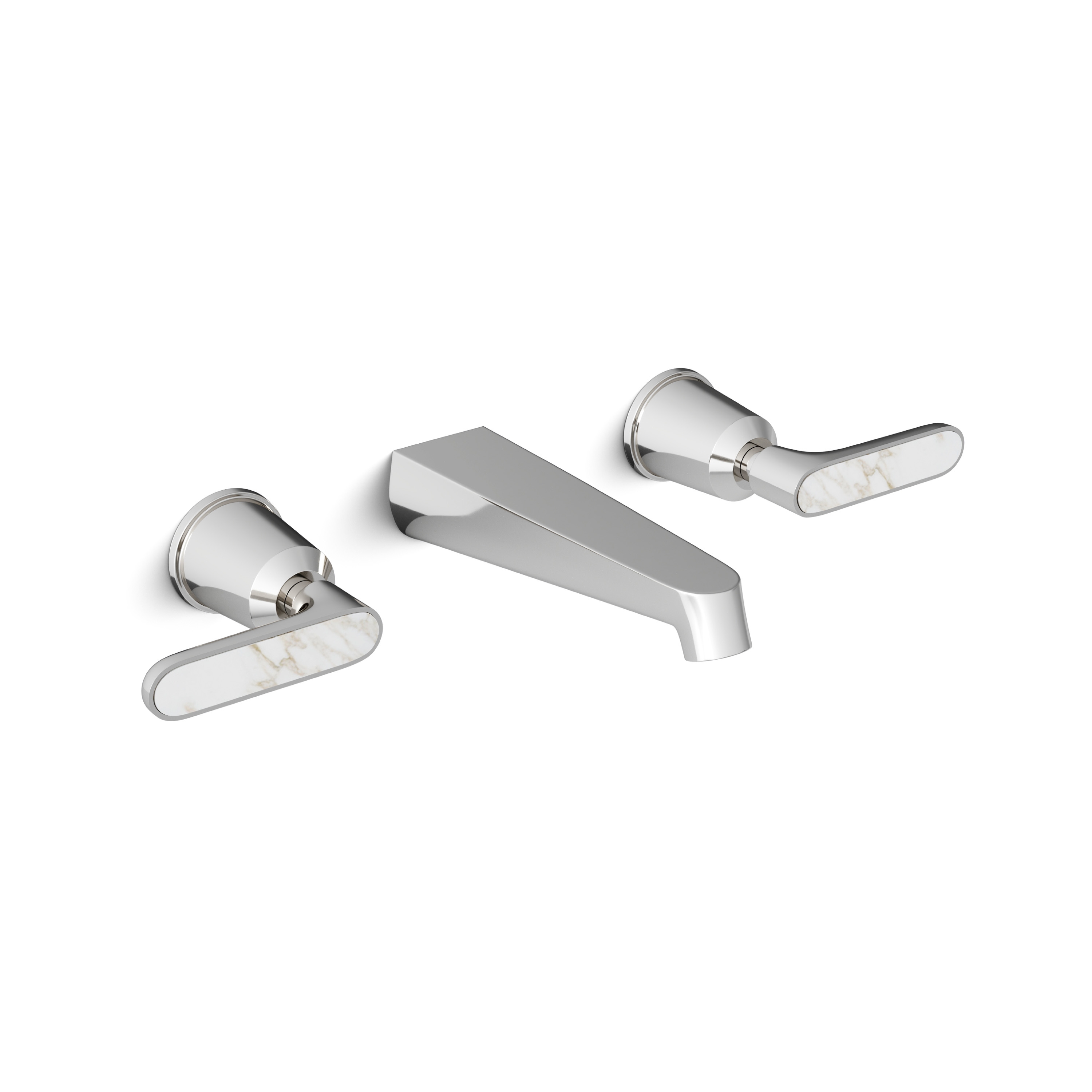 Twenties Basin wall mixer - Calacatta Oro