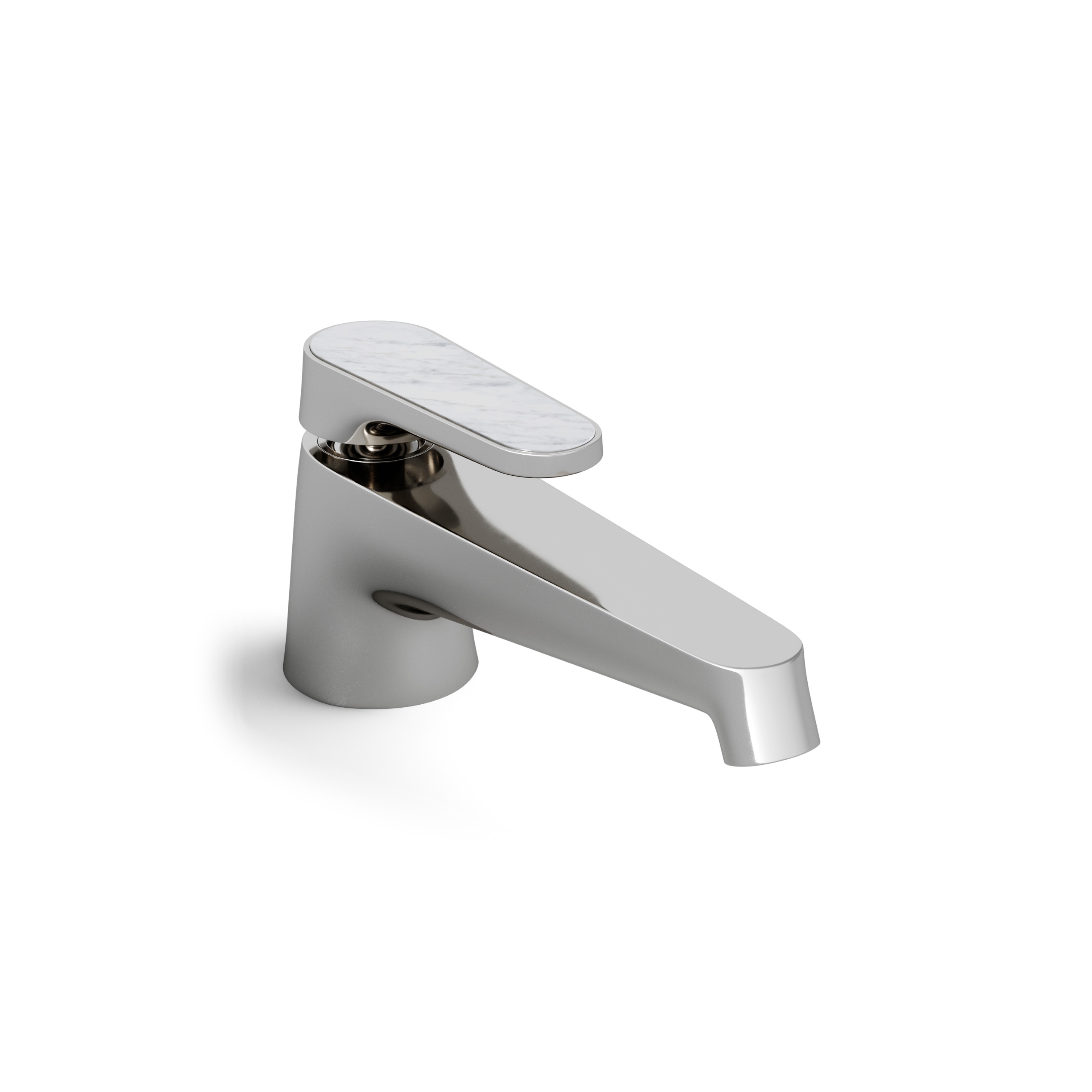 Twenties single lever basin mixer - Bianco Carrara