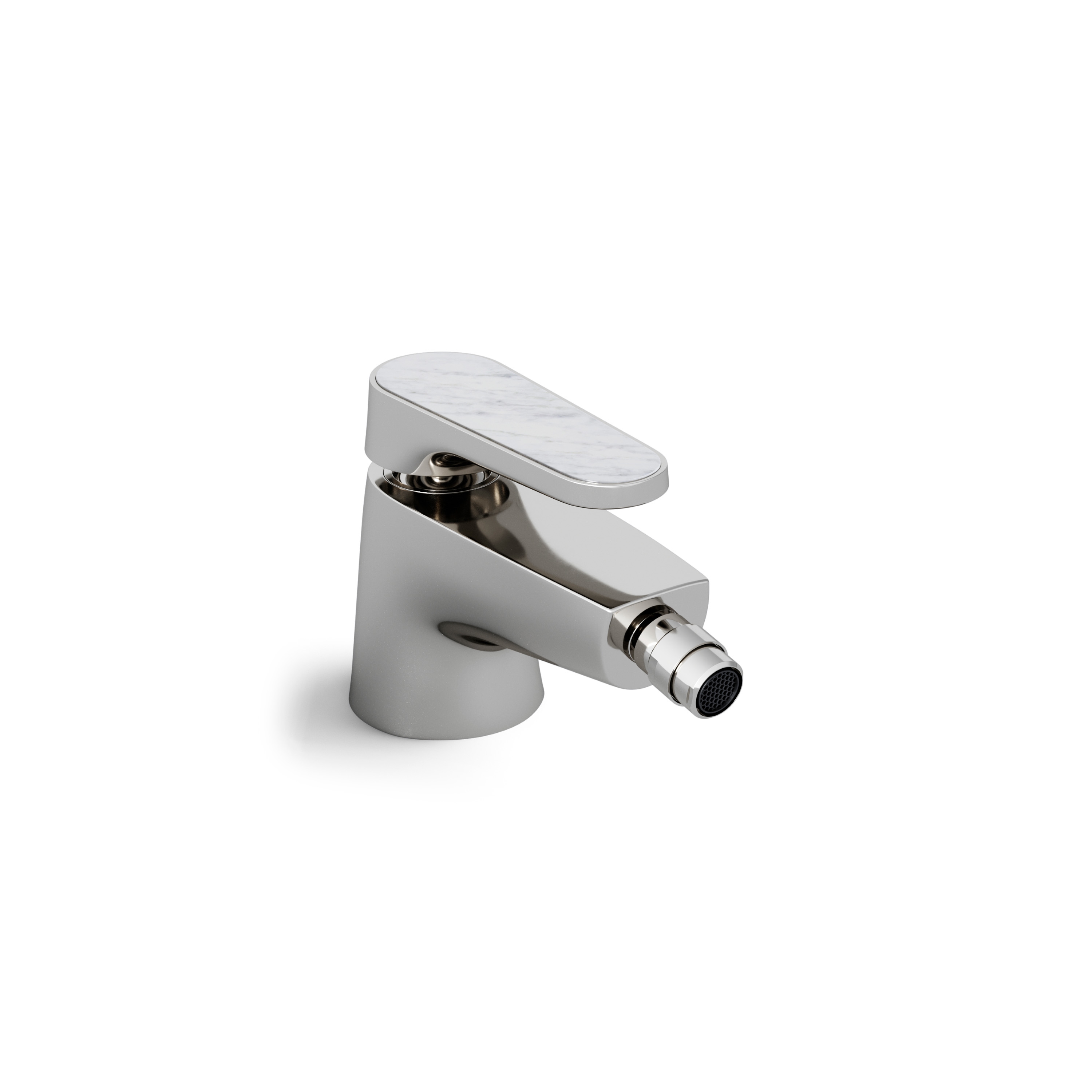 Twenties single lever bidet mixer - Bianco Carrara