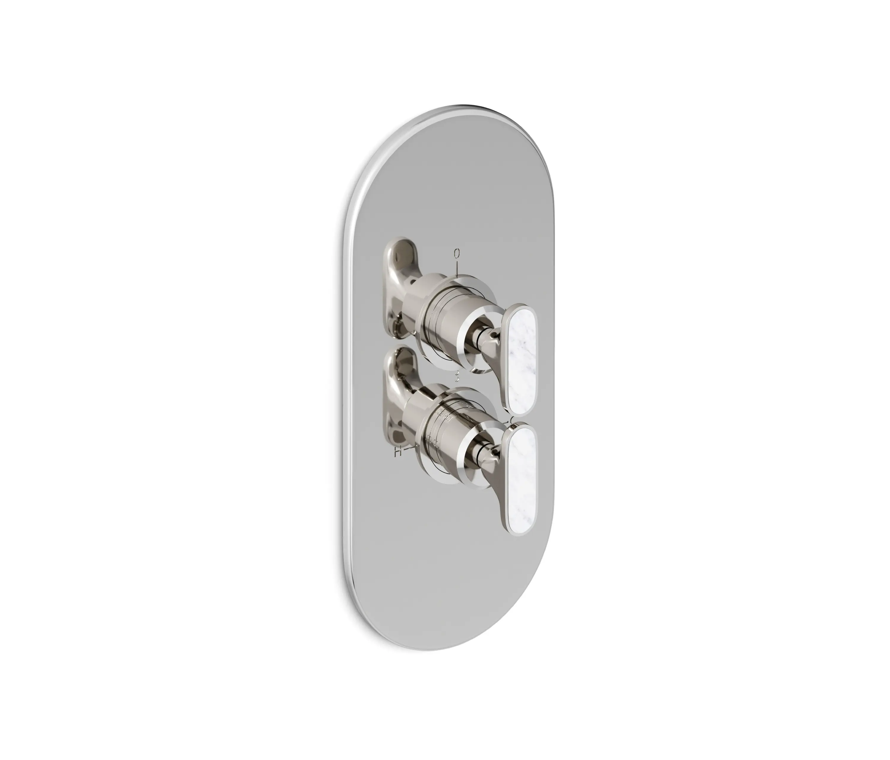 Devon&Devon - Twenties 2-way Thermostatic Mixer - Bianco Carrara