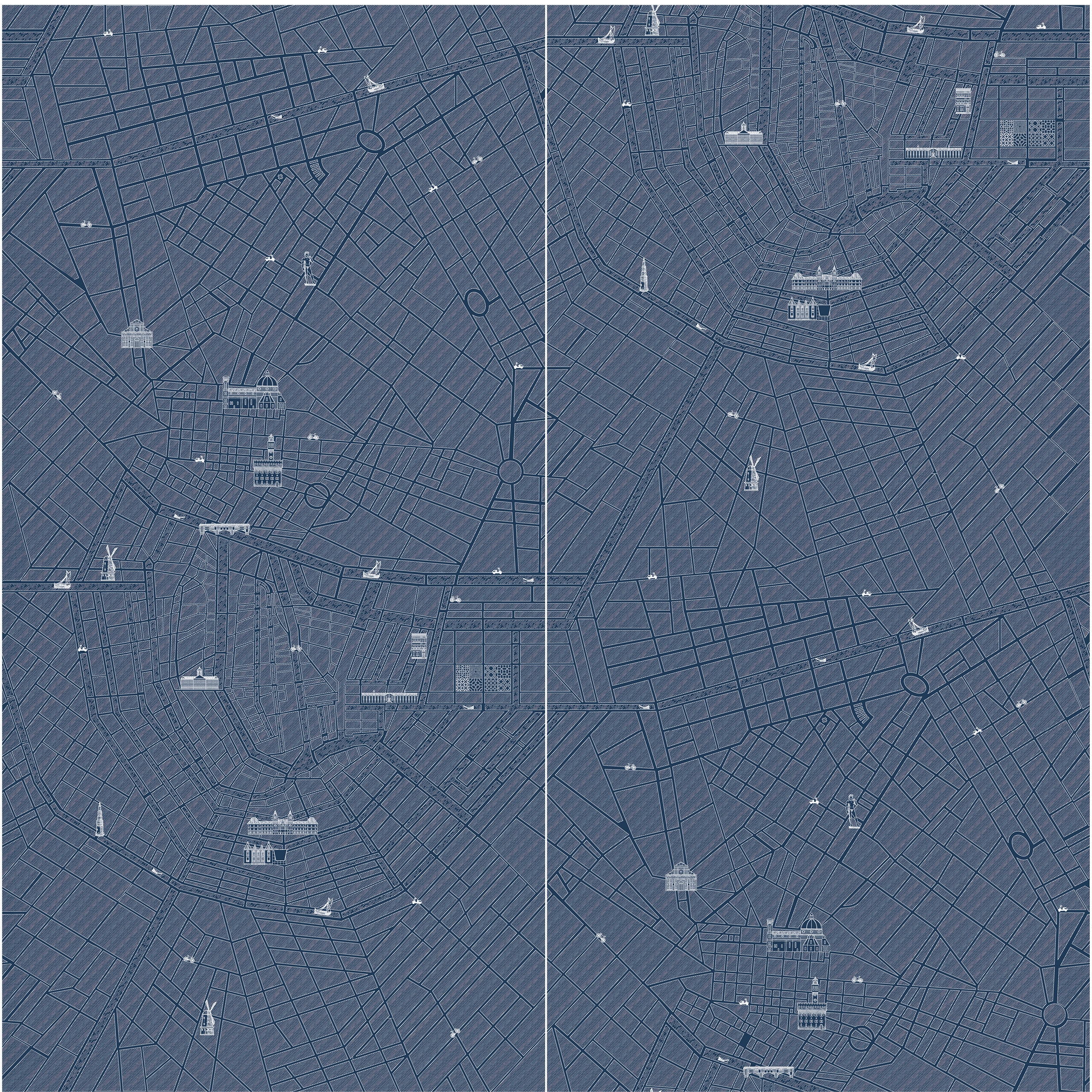 Urban Blue - Decor Slabs 60x120 (set di 2 pz)