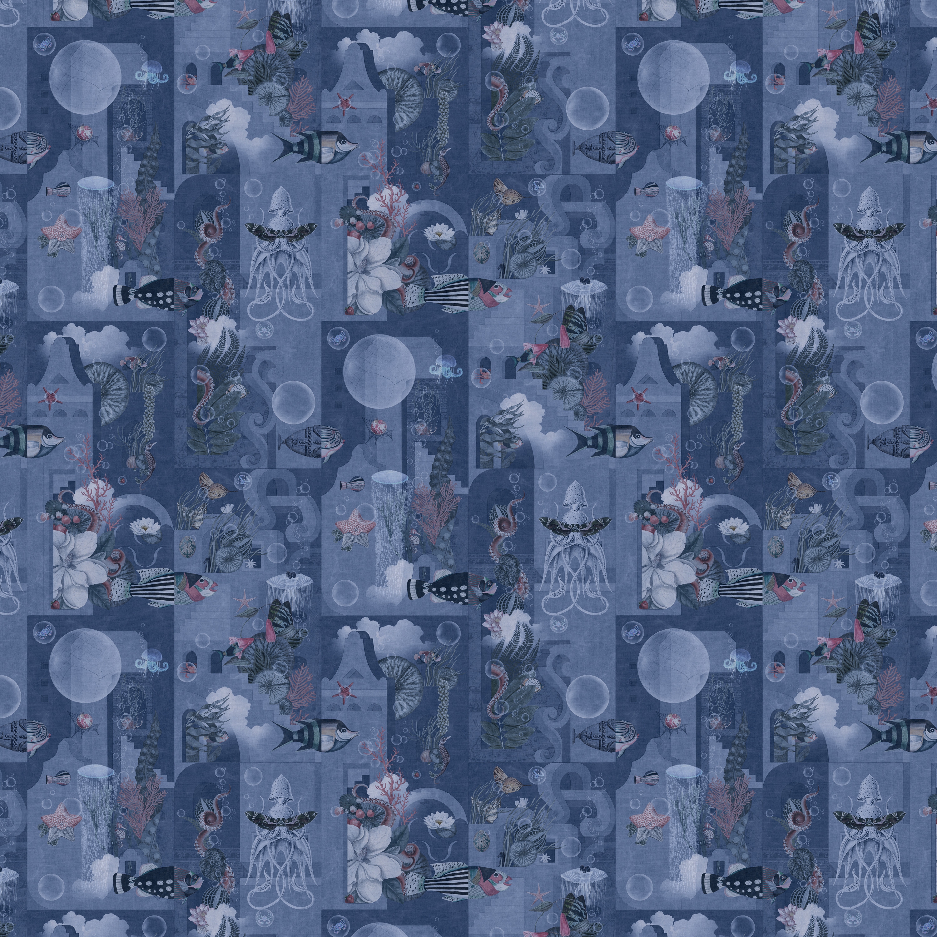 Carta da parati Garden Of Dreams Navy