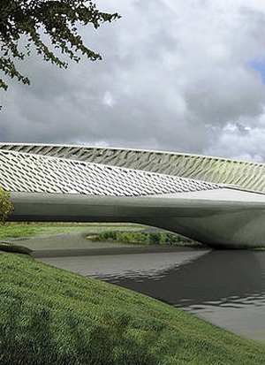 Afficher le produit concrete skin | Zaragoza Bridge Pavillon du fabricant Rieder