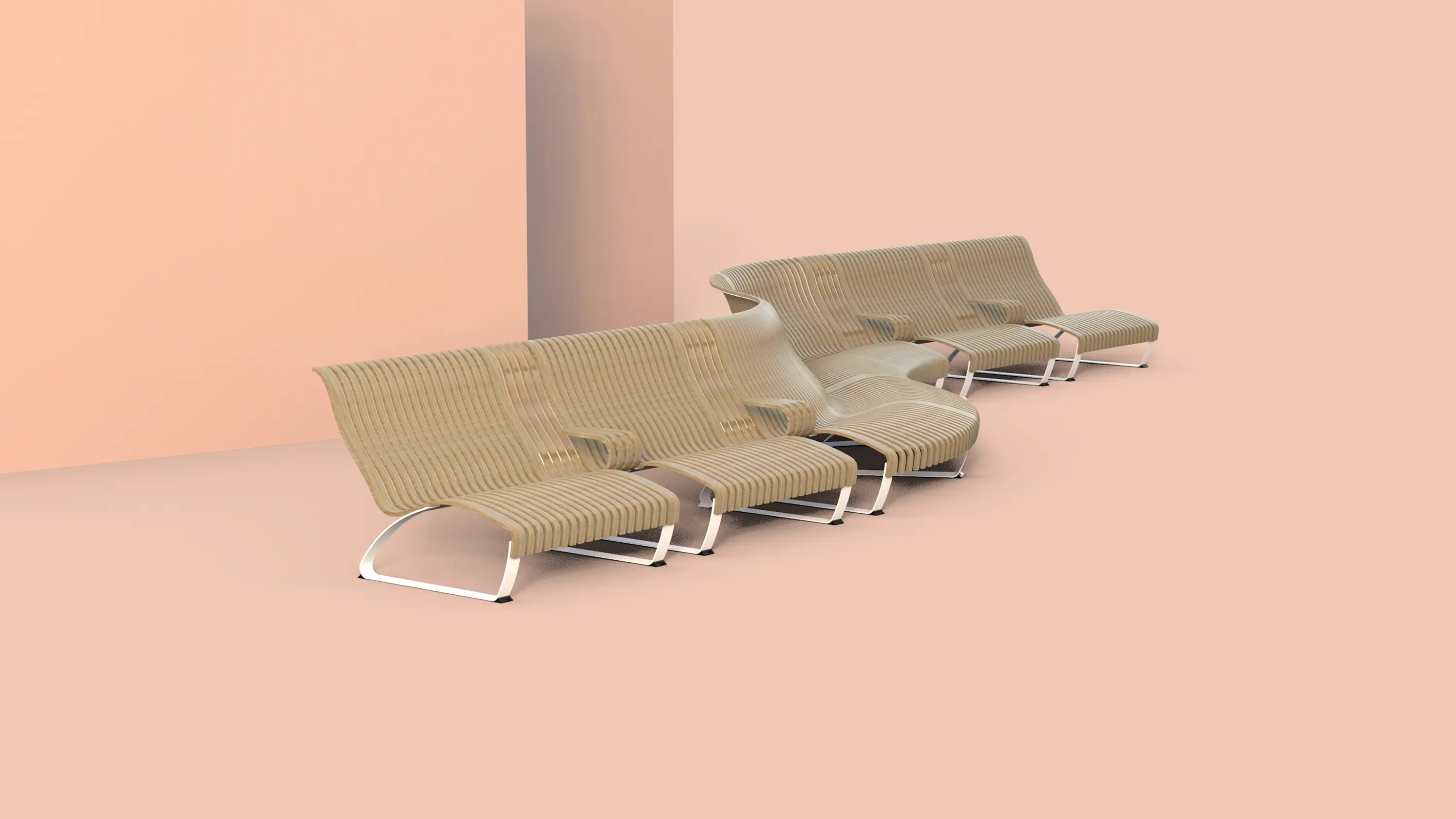 Green Furniture Concept - Nova C Double Back Omega configuration