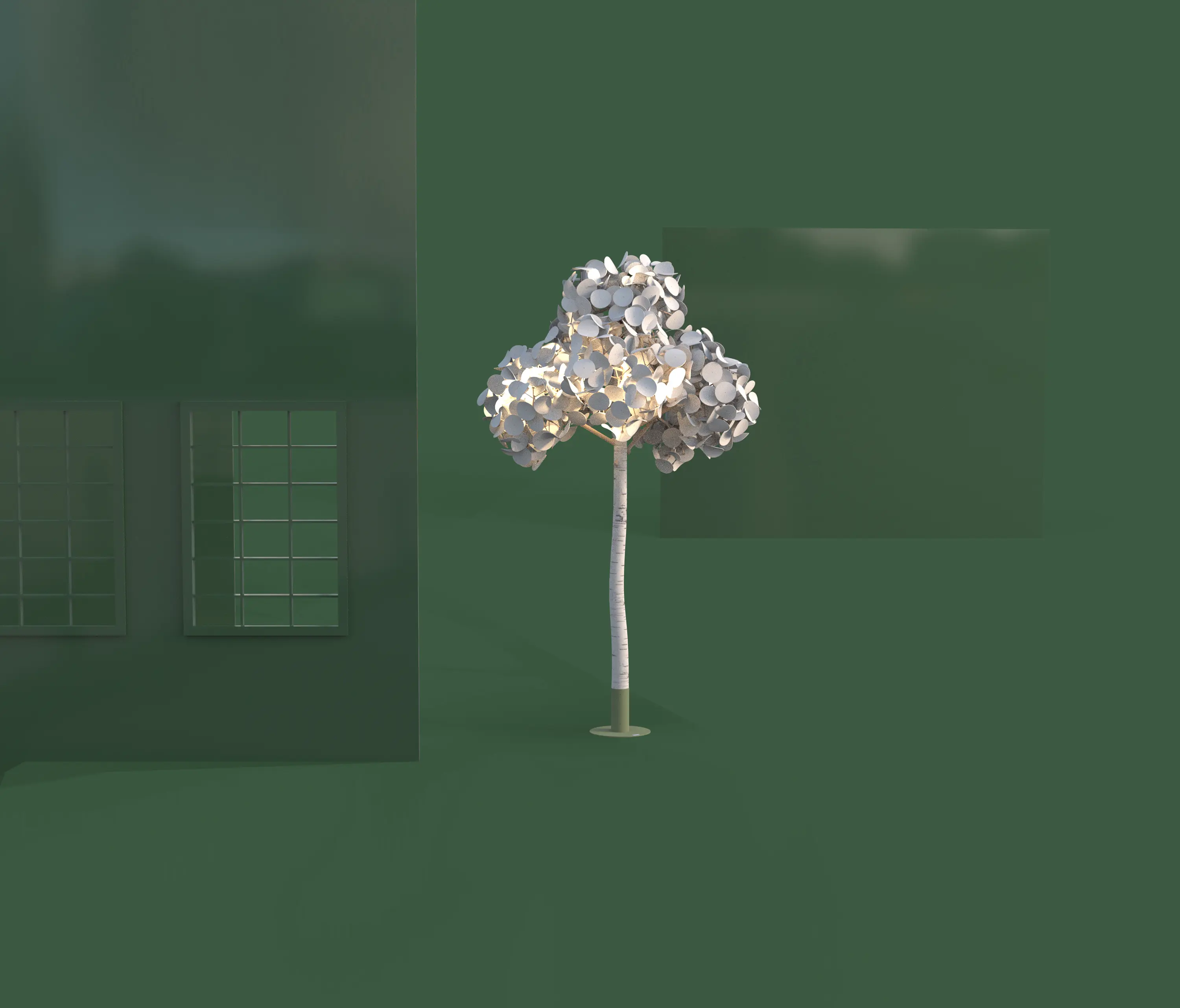 Green Furniture Concept - Leaf Lamp Tree L