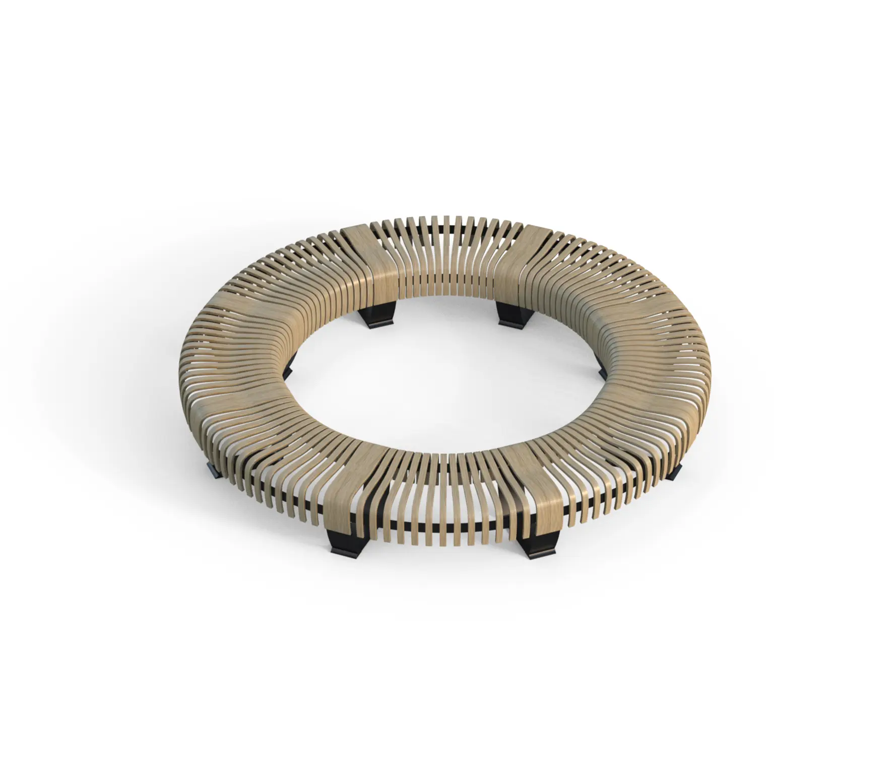 Green Furniture Concept - Nova C Bench Circle configuration
