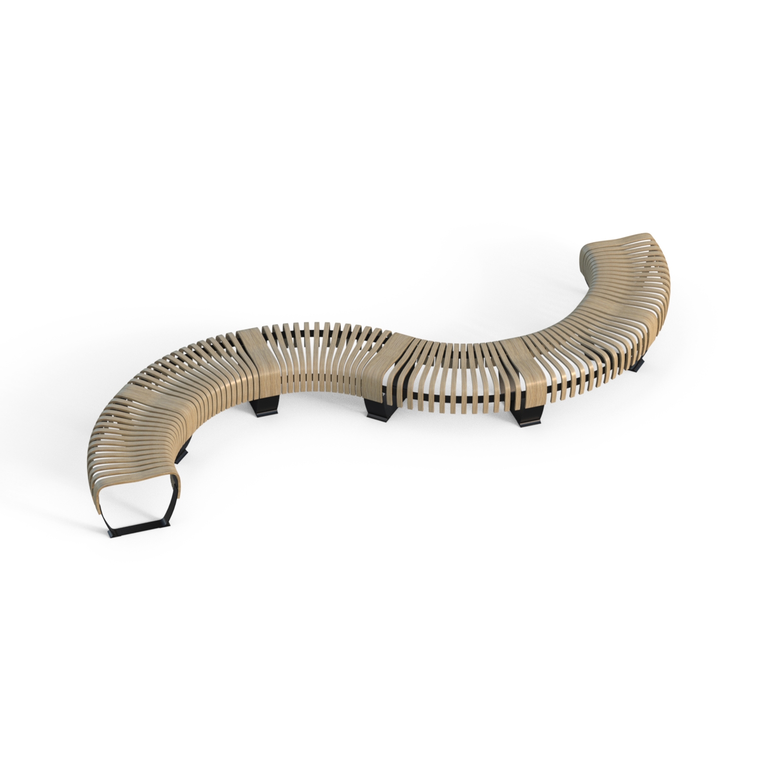 Display product Nova C Bench Tilde configuration from manufacturer Green Furniture Concept