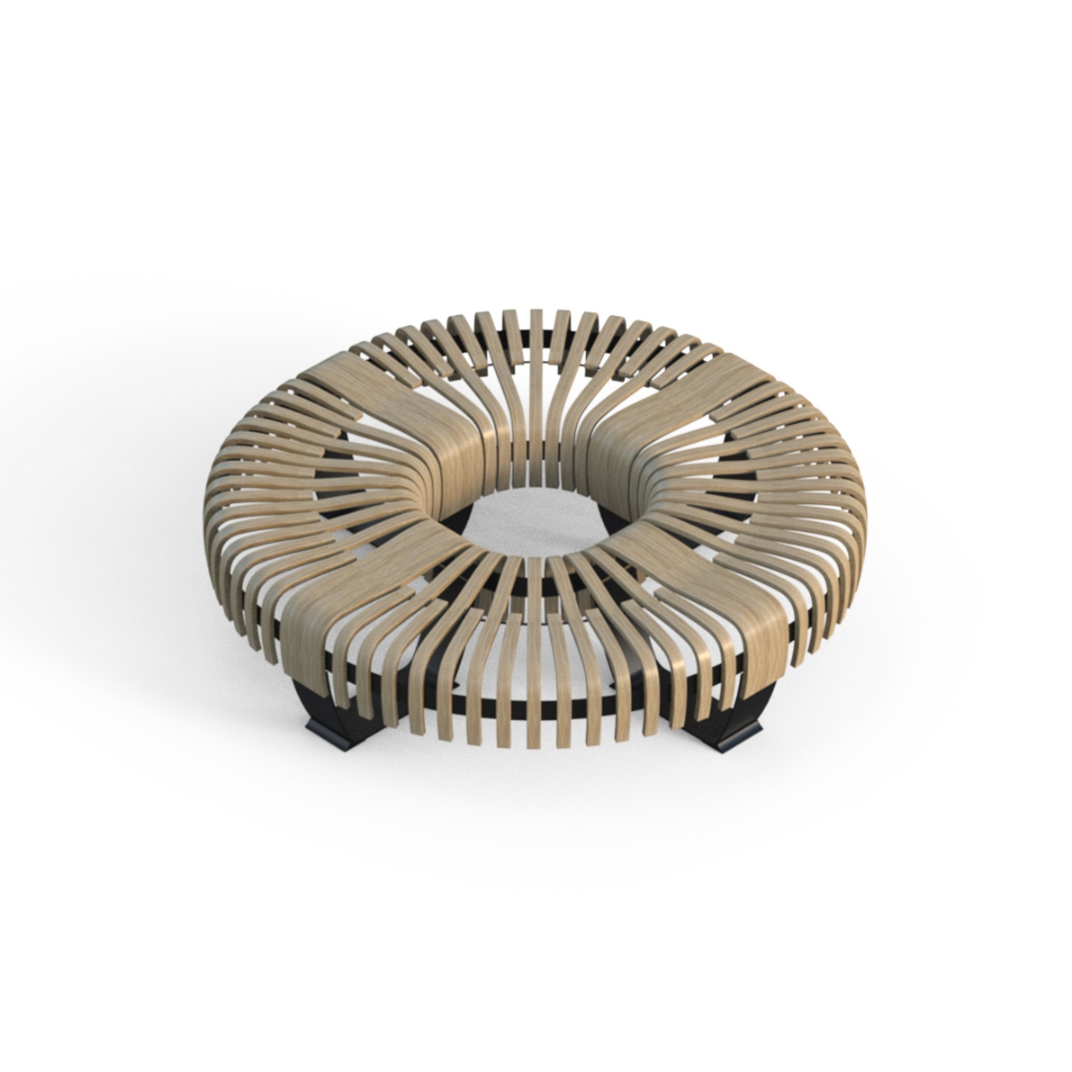 Display product Nova C Bench Donut configuration from manufacturer Green Furniture Concept