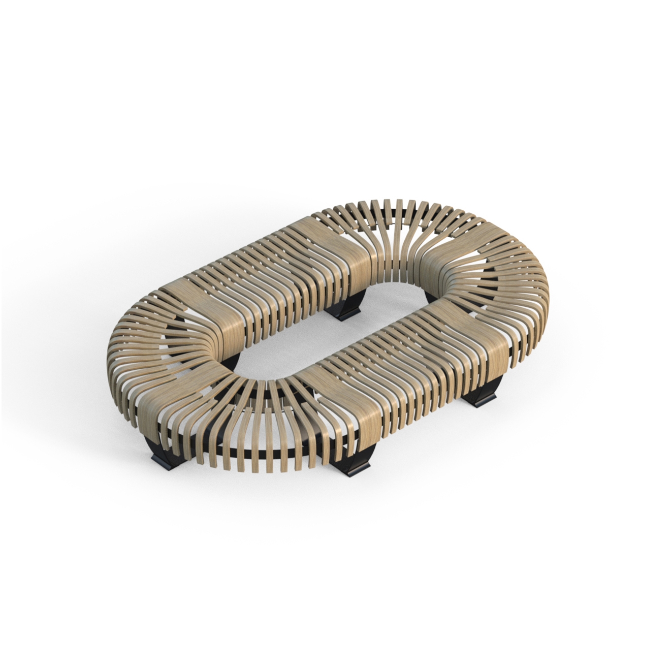 Display product Nova C Bench Stadium configuration from manufacturer Green Furniture Concept