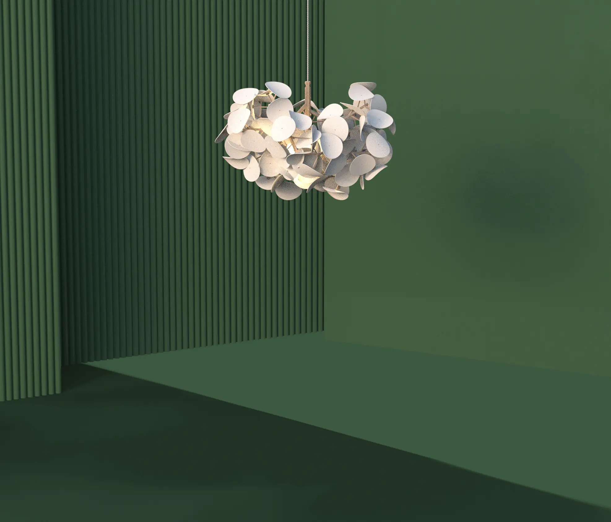 Green Furniture Concept - Leaf Lamp Pendant