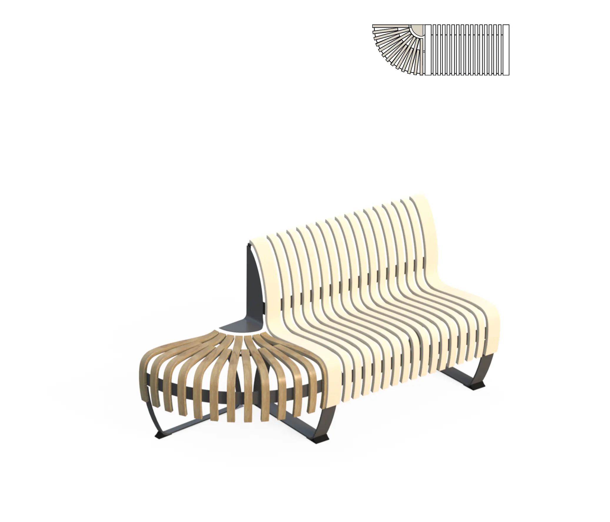 Green Furniture Concept - Nova C Back Elevation Endpiece L