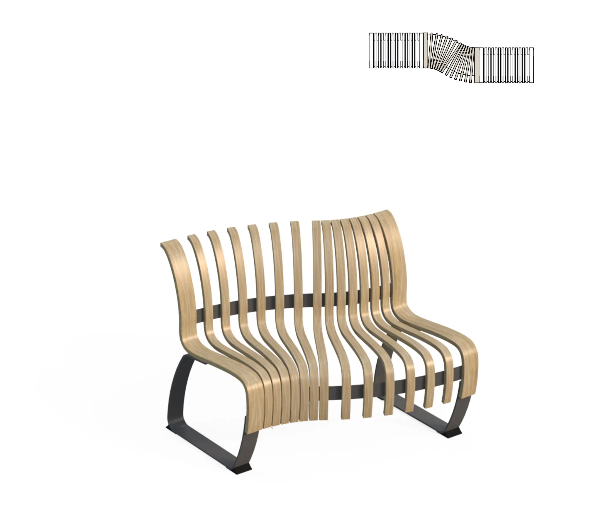 Green Furniture Concept - Nova C Back S-Curve L