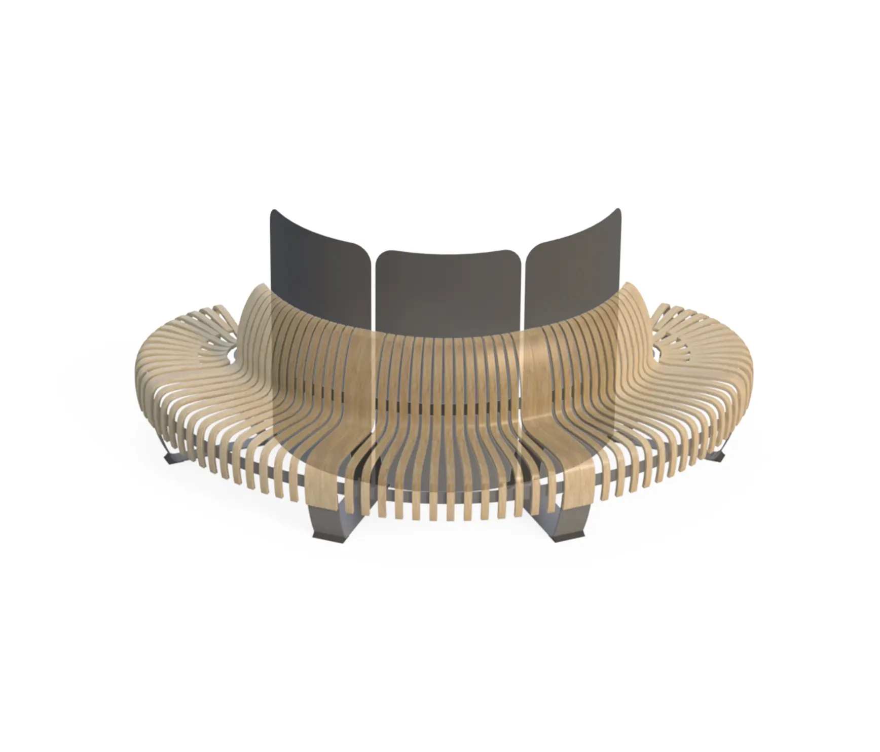 Green Furniture Concept - Nova C Divider Convex 45°