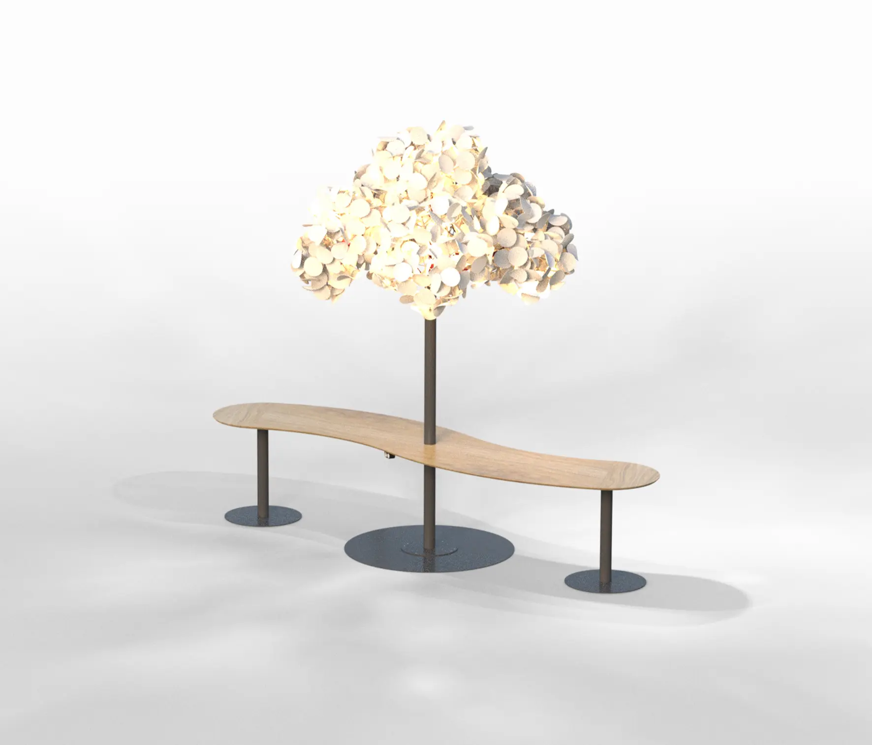 Green Furniture Concept - Seamless Table Tilde configuration