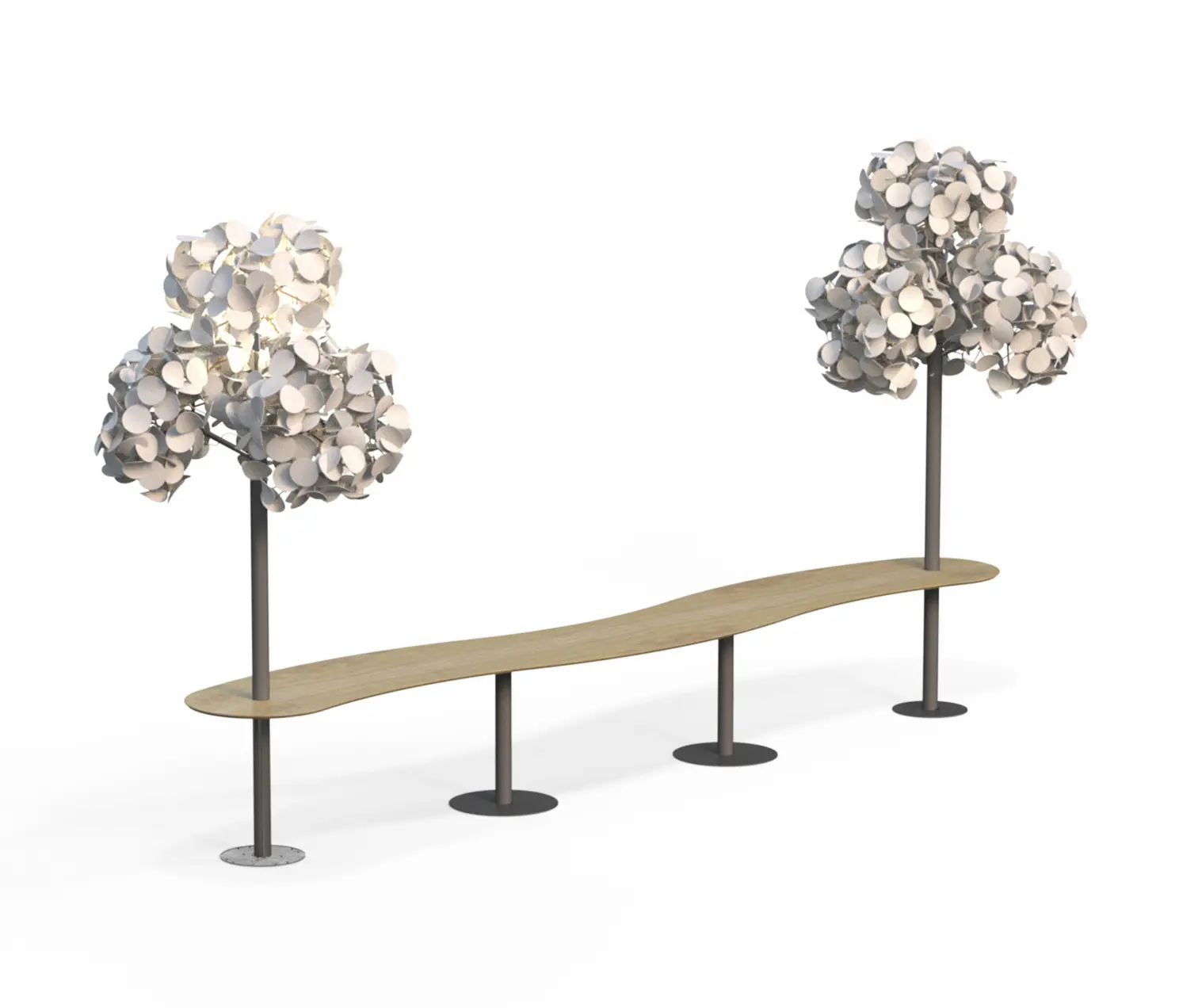 Green Furniture Concept - Seamless Table Wiggly w Tree