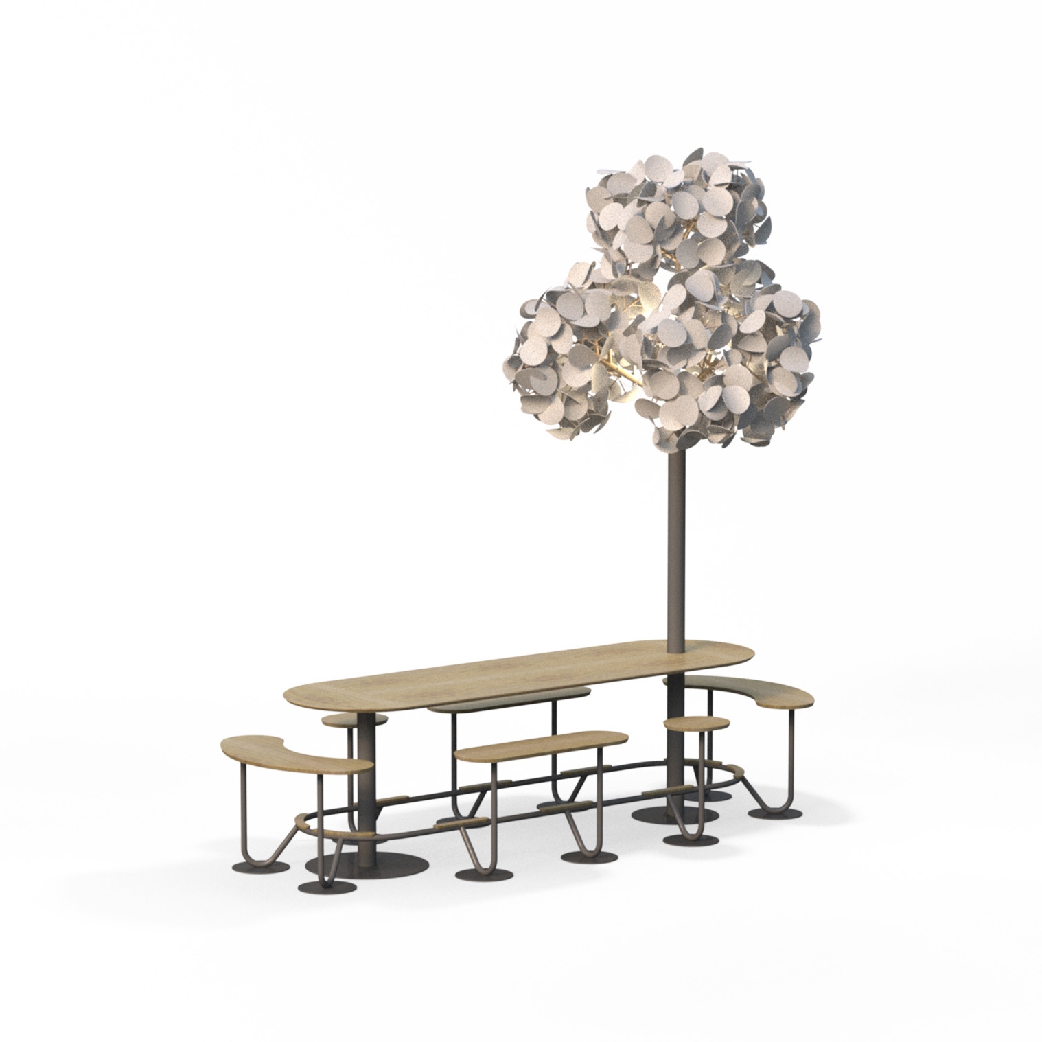 Display product Seamless Bar Seater Straight w Tree from manufacturer Green Furniture Concept