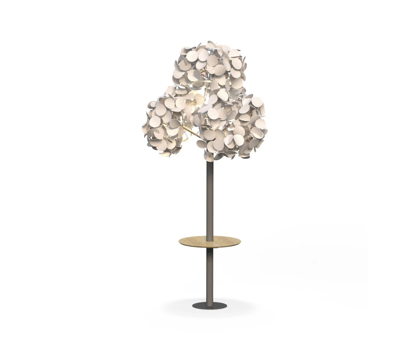 Green Furniture Concept - Seamless Table Round w Tree