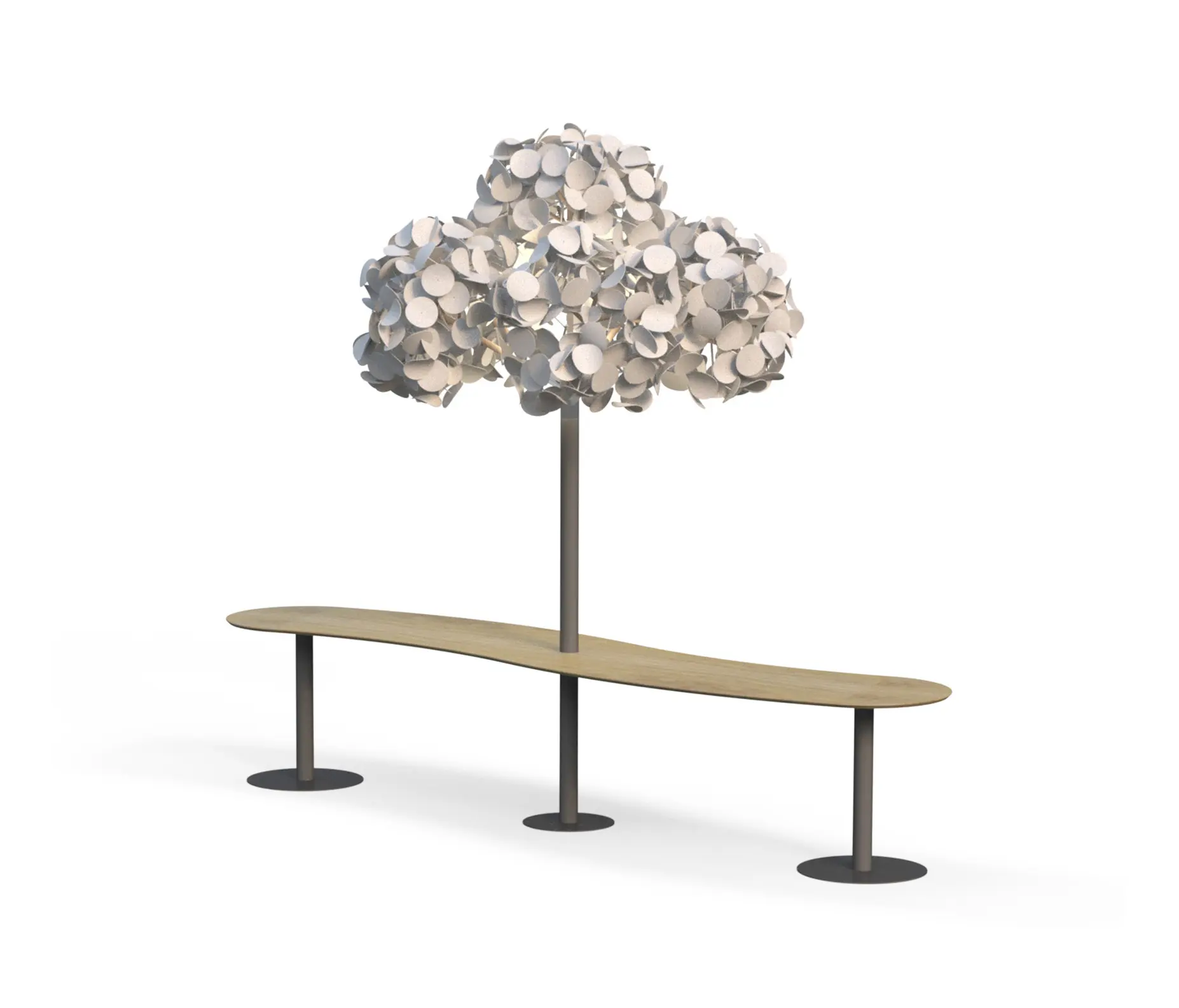 Green Furniture Concept - Seamless Table Tilde w Tree