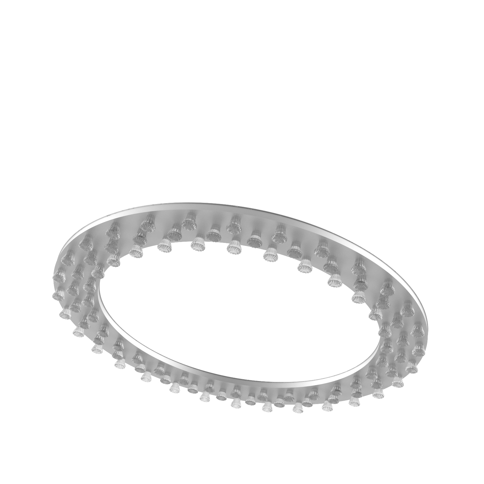 Halo large triple silver