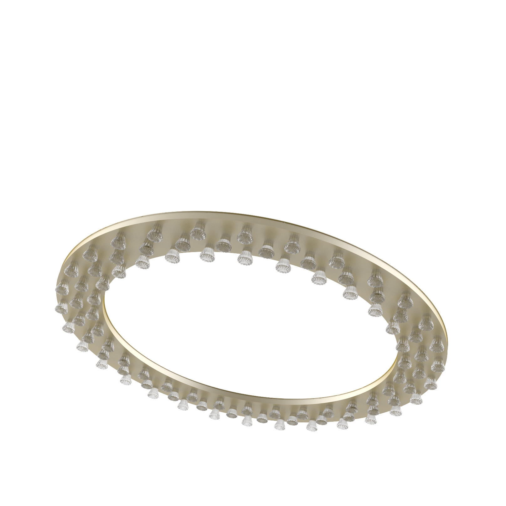 Halo large triple champagne