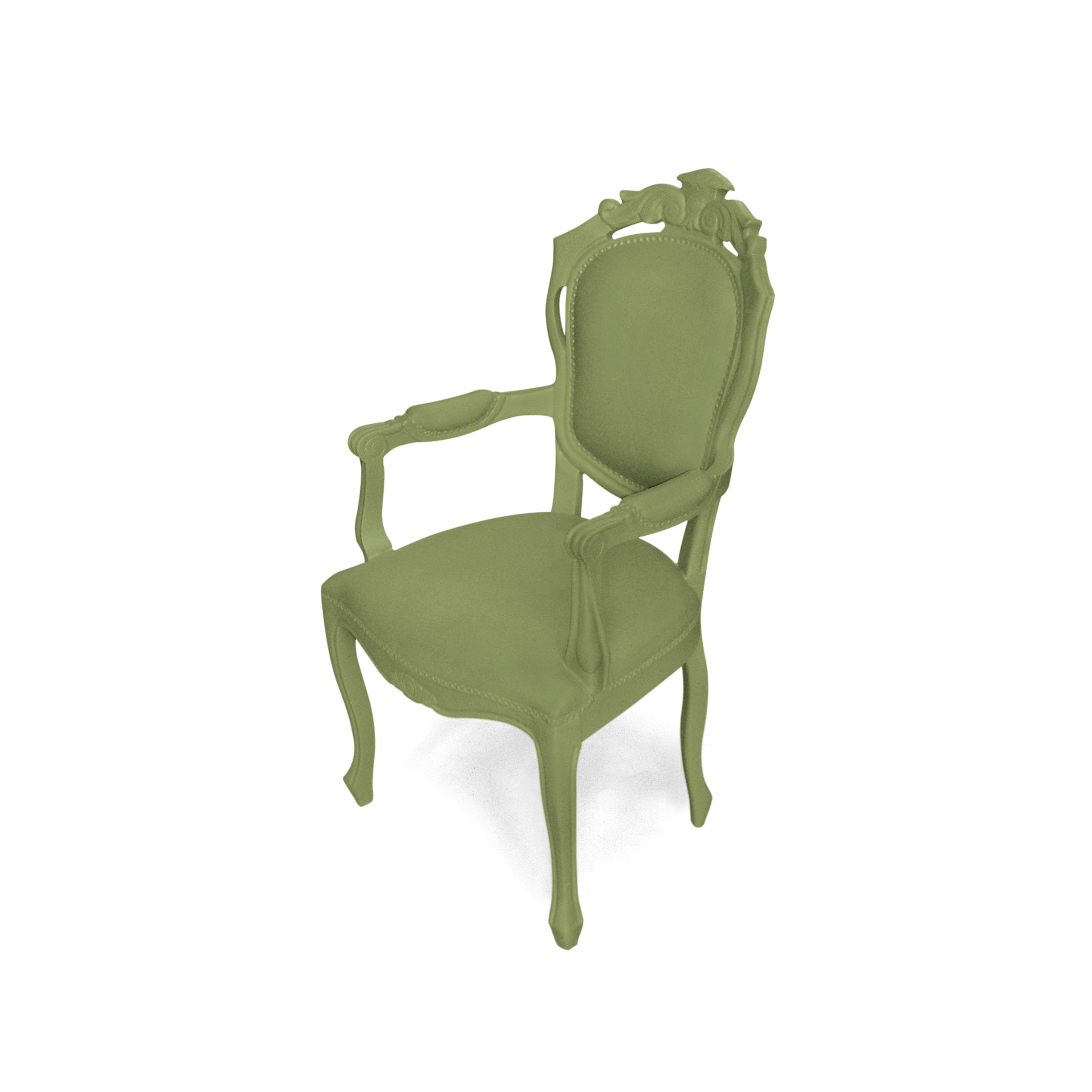 Plastic Fantastic dining chair armchair olive