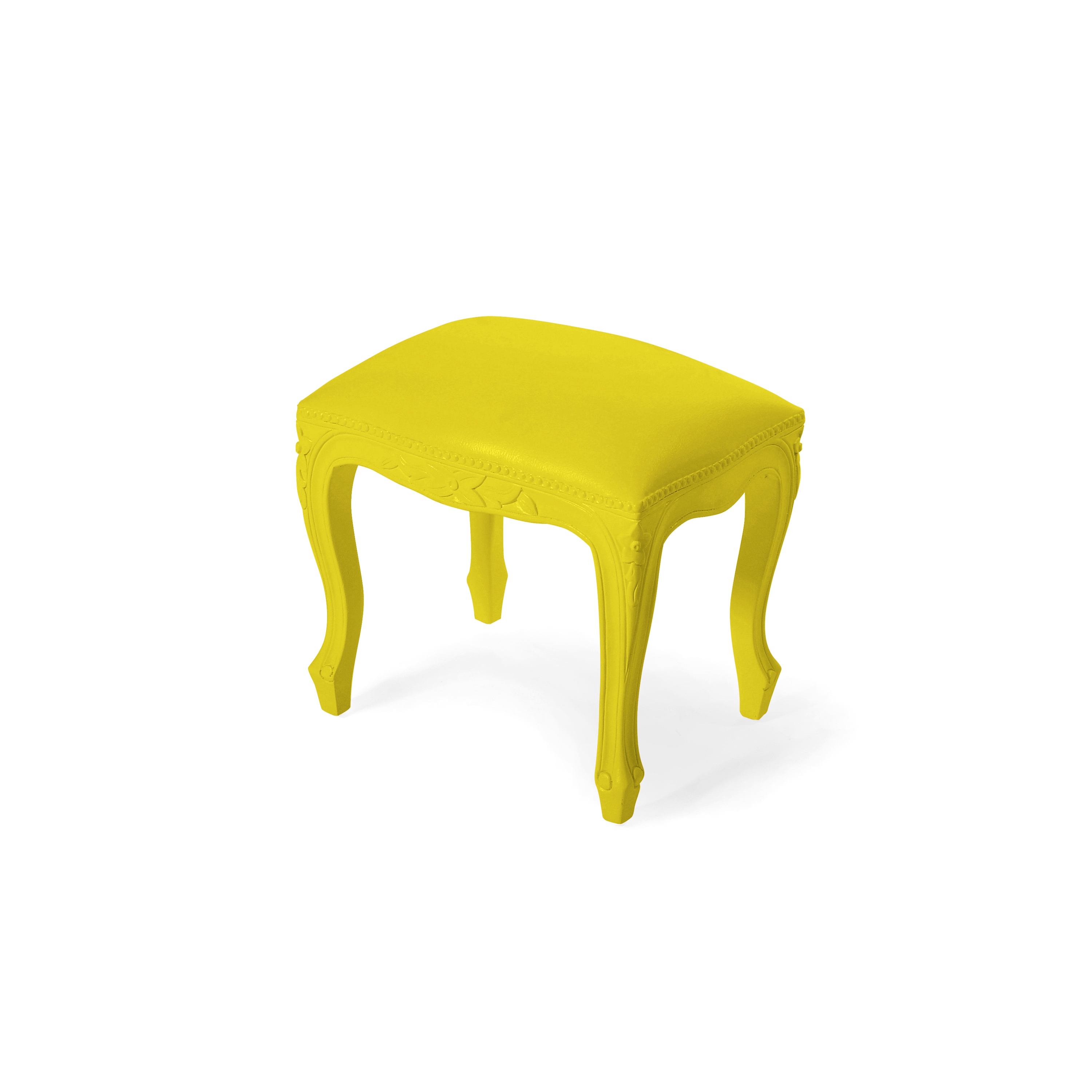 Plastic Fantastic small bench yellow
