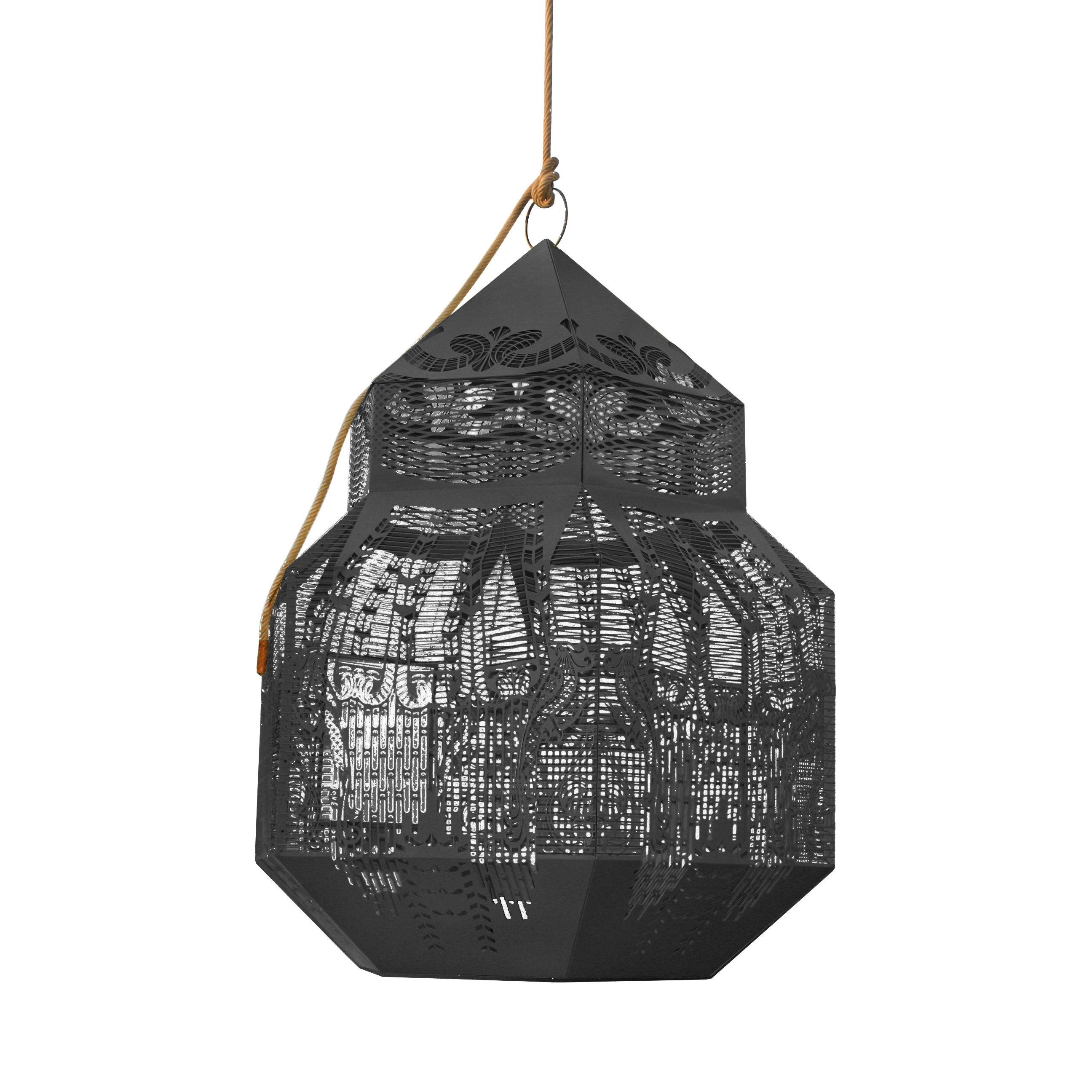 Afficher le produit Caged Beauty 320 pendant light and birdcage, metal du fabricant JSPR
