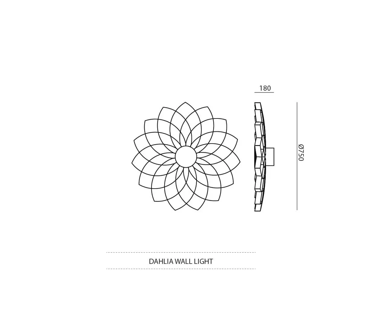 JSPR - Dahlia wall light
