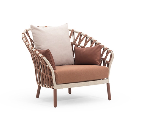 Display product Emma Cross Armchair from manufacturer Varaschin