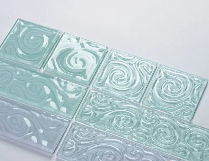 UltraGlas - Squiggle Design Glass Tiles